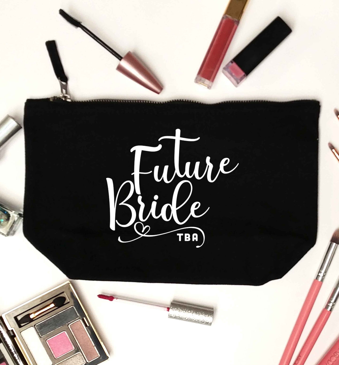 Has your wedding been postponed or delayed?Just another reason to party even HARDER!  black makeup bag