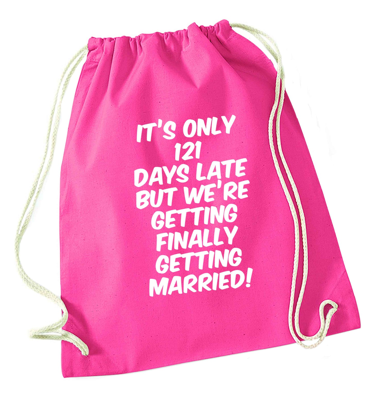Personalised wedding thank you's Mr and Mrs wedding and date! Ideal wedding favours! pink drawstring bag