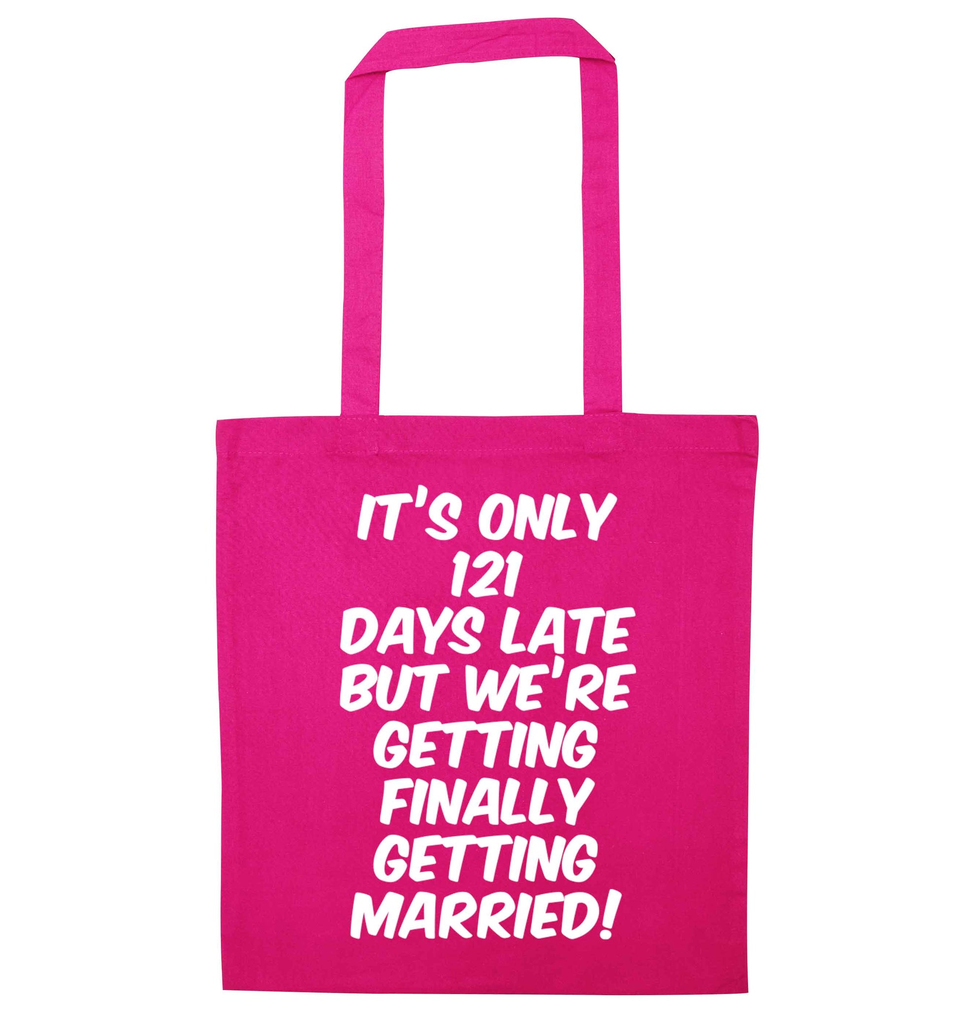 Personalised wedding thank you's Mr and Mrs wedding and date! Ideal wedding favours! pink tote bag