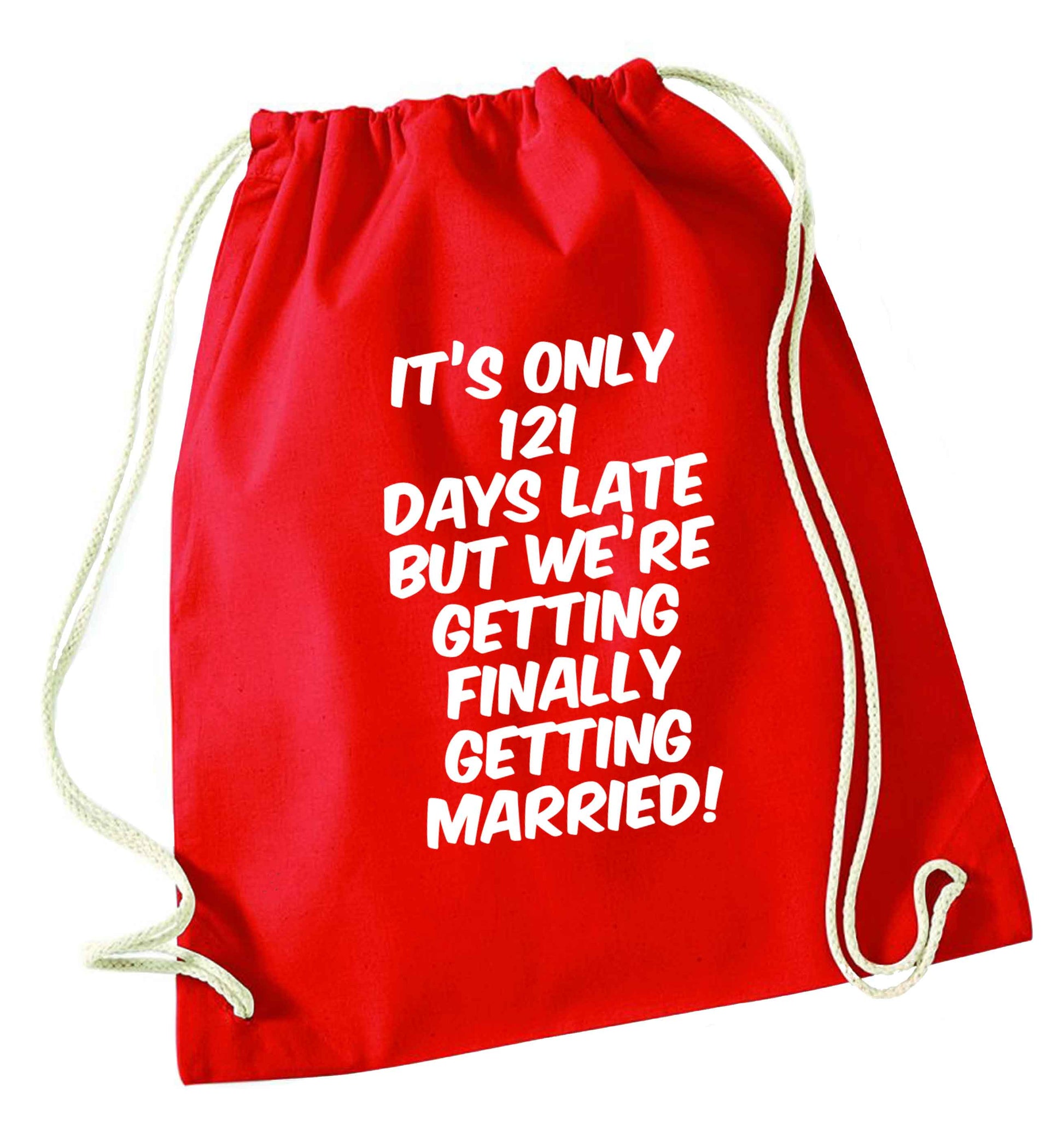 Personalised wedding thank you's Mr and Mrs wedding and date! Ideal wedding favours! red drawstring bag 