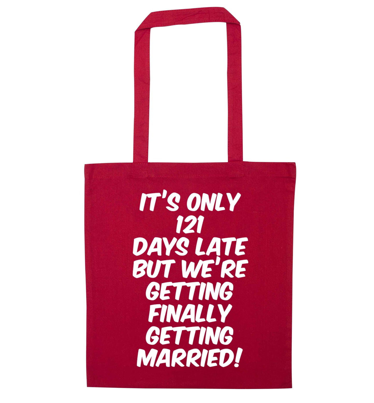 Personalised wedding thank you's Mr and Mrs wedding and date! Ideal wedding favours! red tote bag