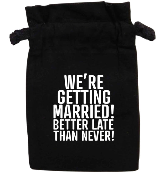 We're getting married! Better late than never! | XS - L | Pouch / Drawstring bag / Sack | Organic Cotton | Bulk discounts available!
