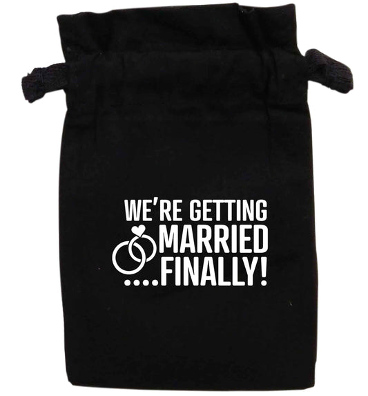 We're getting married finally! | XS - L | Pouch / Drawstring bag / Sack | Organic Cotton | Bulk discounts available!