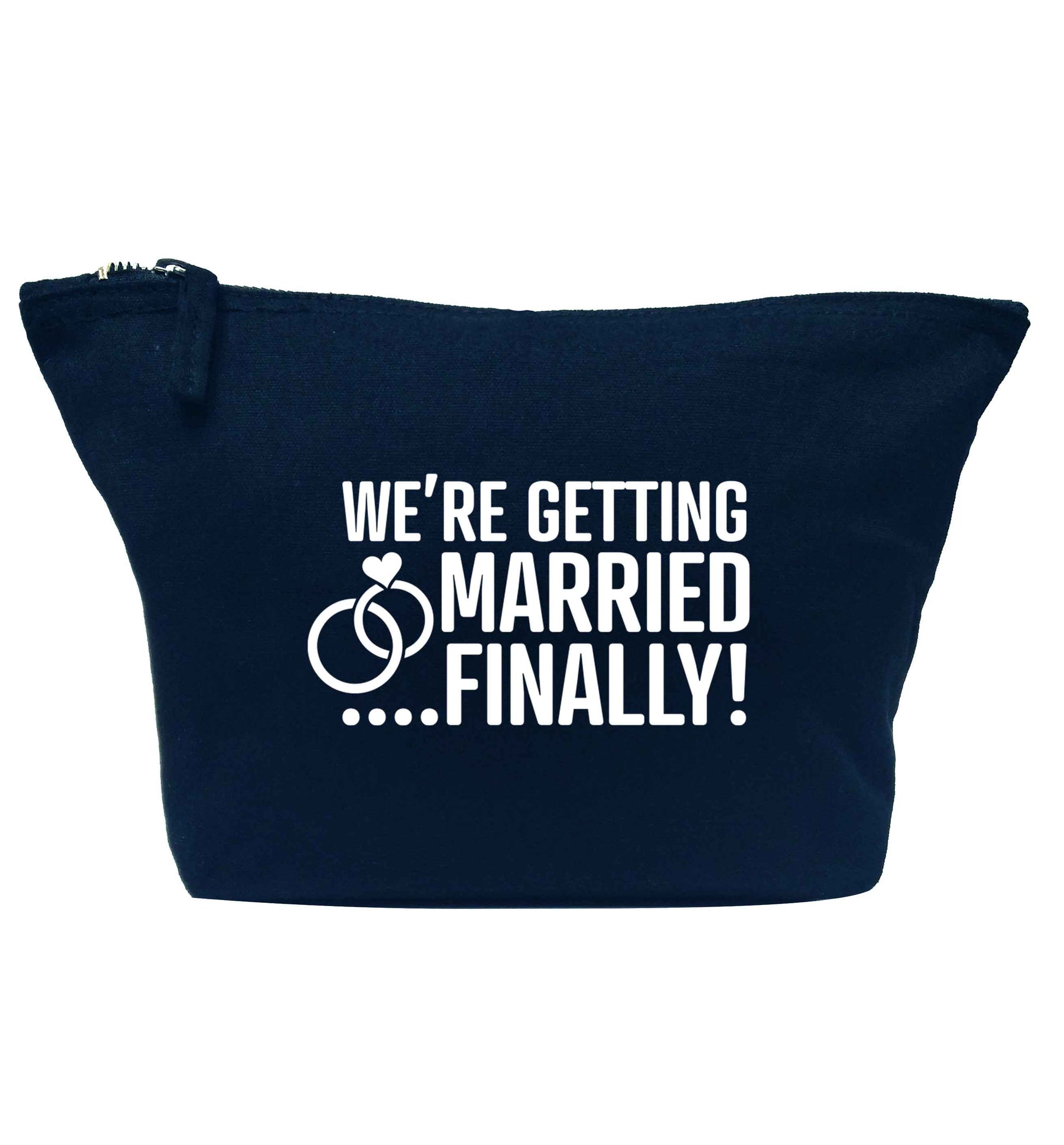 It's been a long wait but it's finally happening! Let everyone know you're celebrating your big day soon! navy makeup bag
