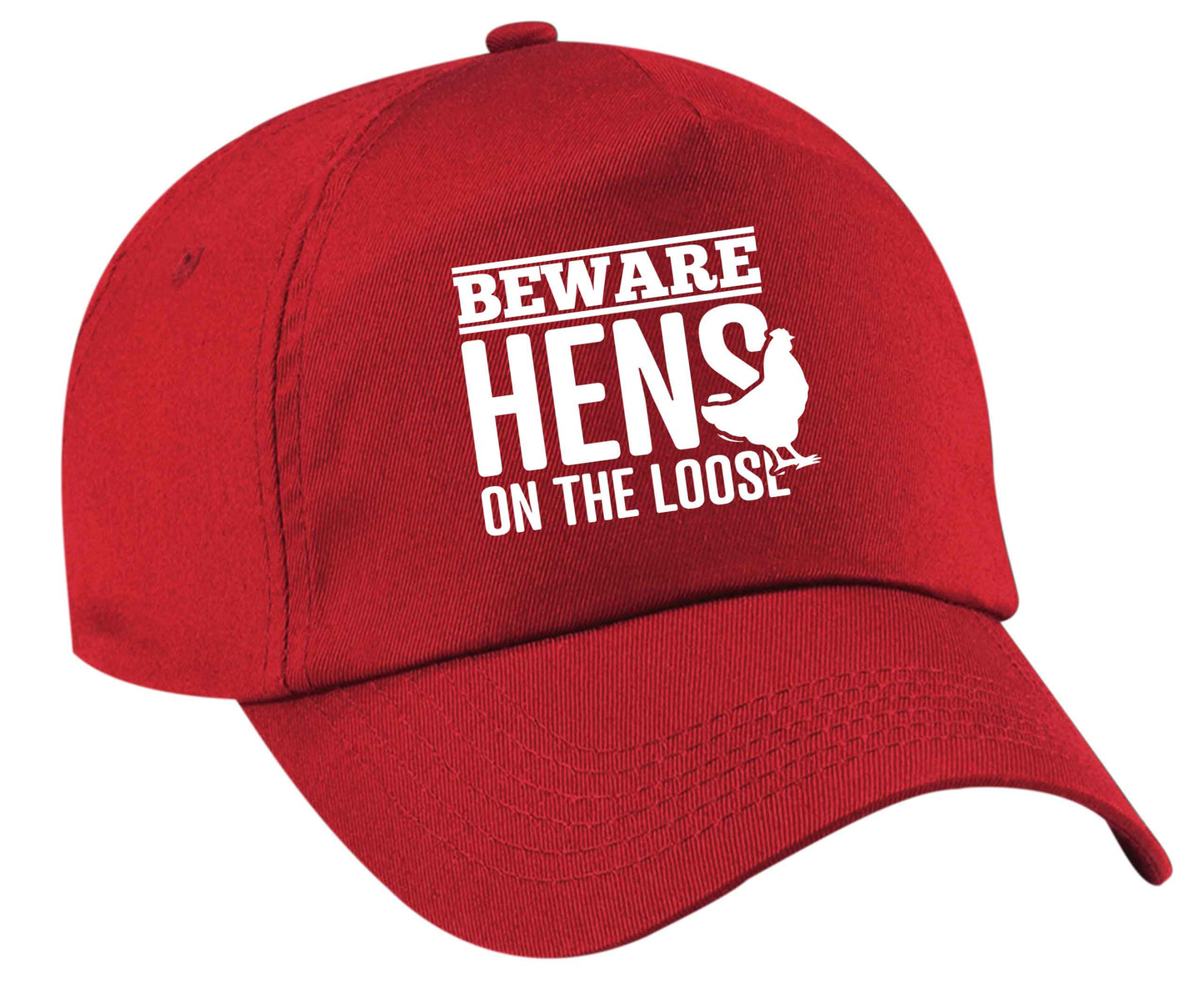 Beware hens on the loose | Baseball Cap