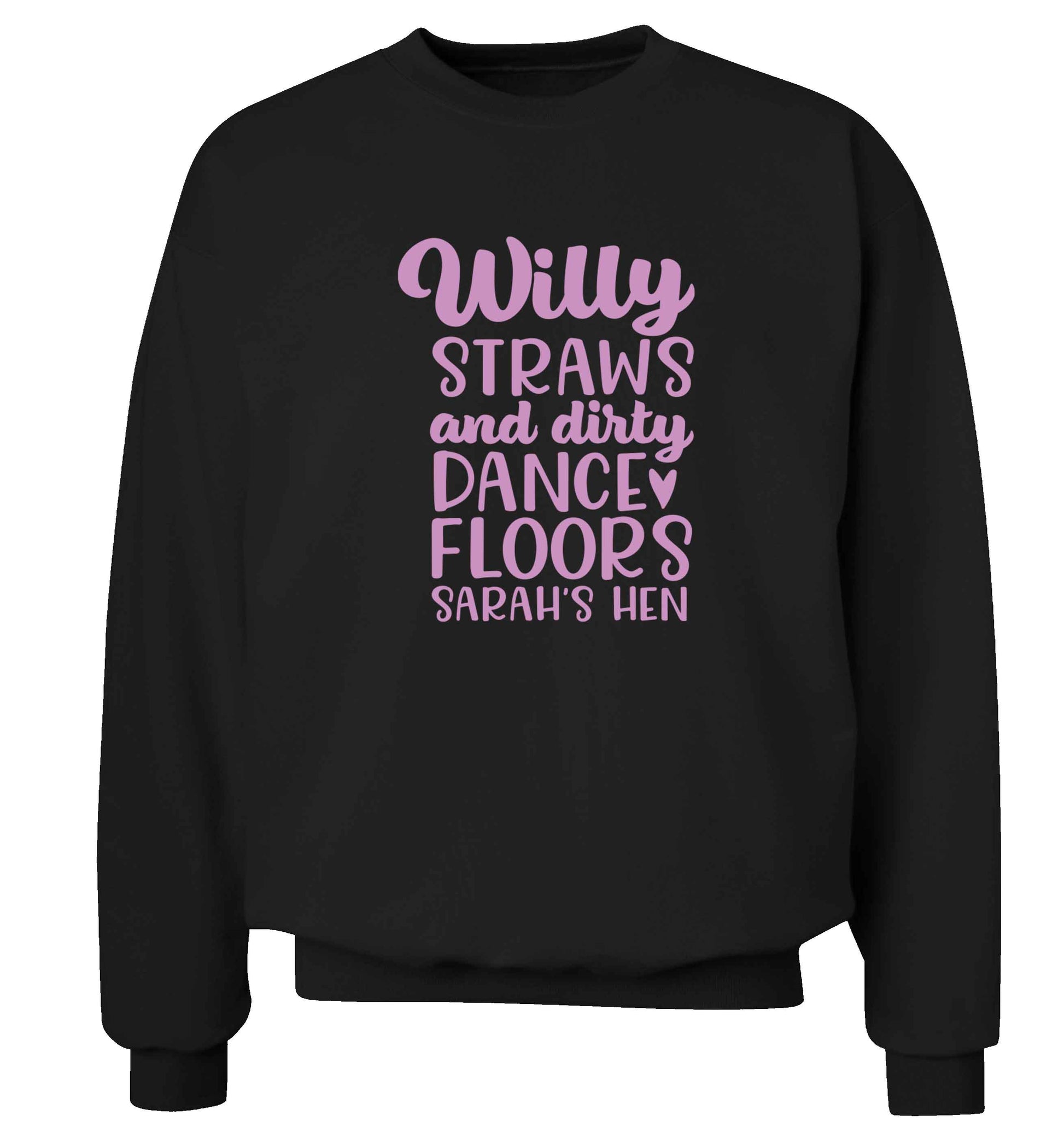 Willy straws and dirty dance floors adult's unisex black sweater 2XL