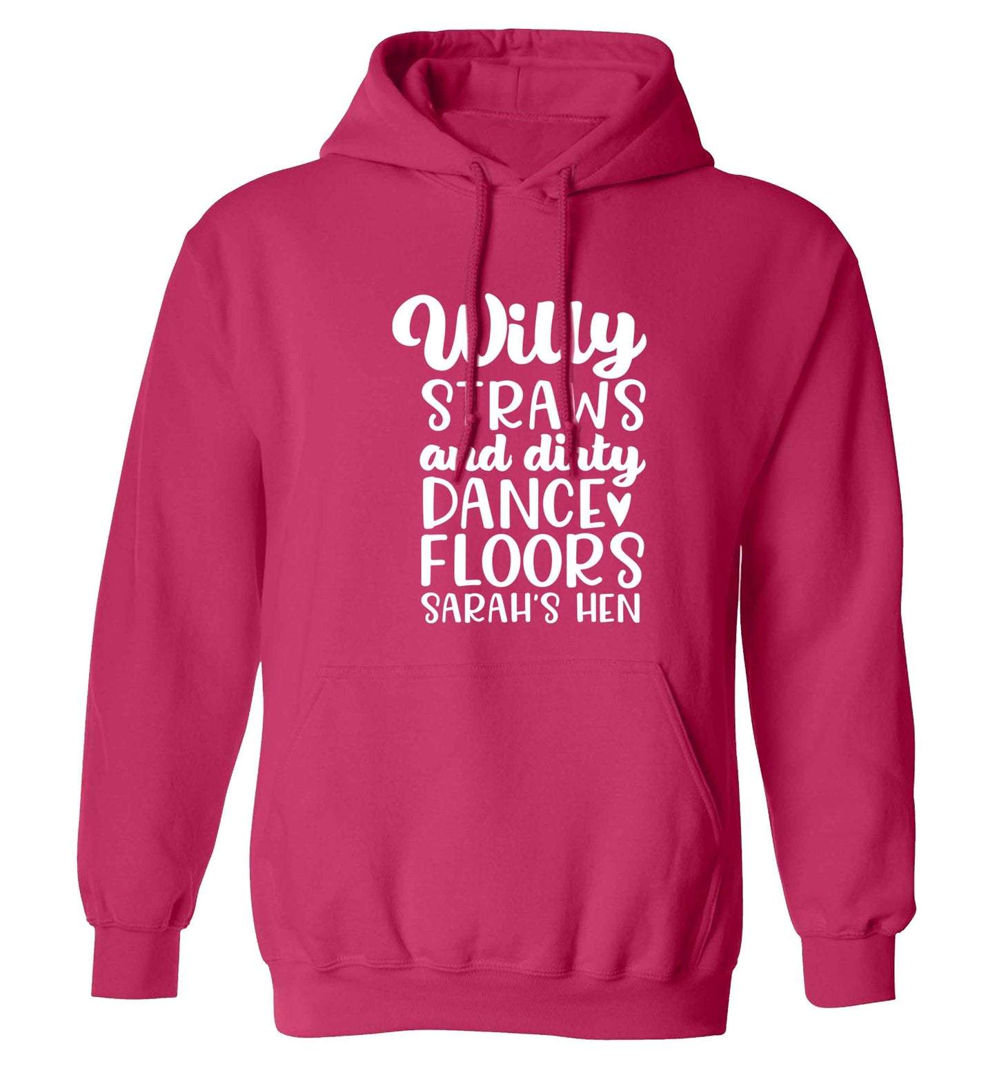 Willy straws and dirty dance floors adults unisex pink hoodie 2XL