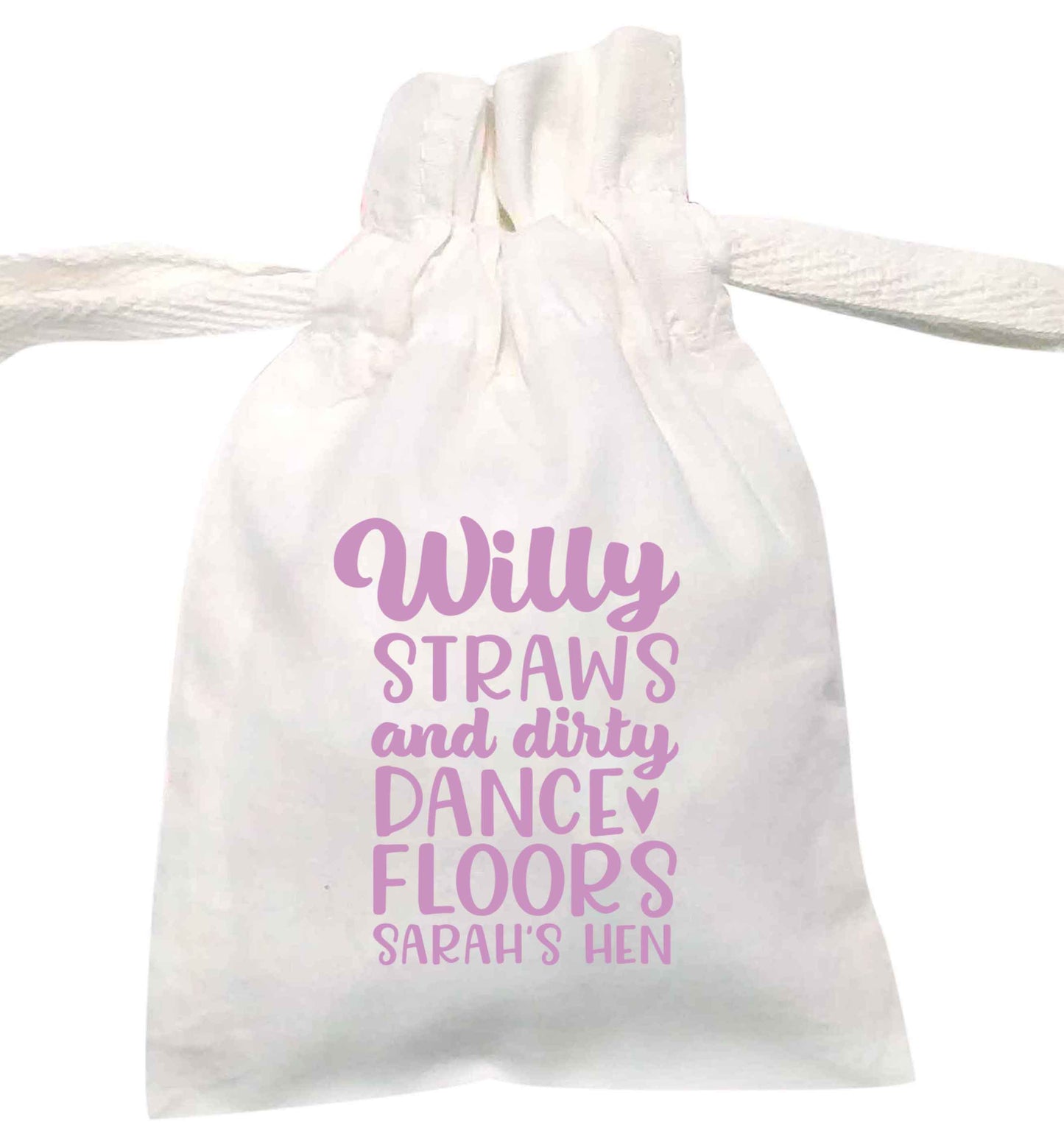 Willy straws and dirty dance floors | XS - L | Pouch / Drawstring bag / Sack | Organic Cotton | Bulk discounts available!