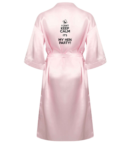 I can't keep calm it's my hen party XL/XXL pink  ladies dressing gown size 16/18