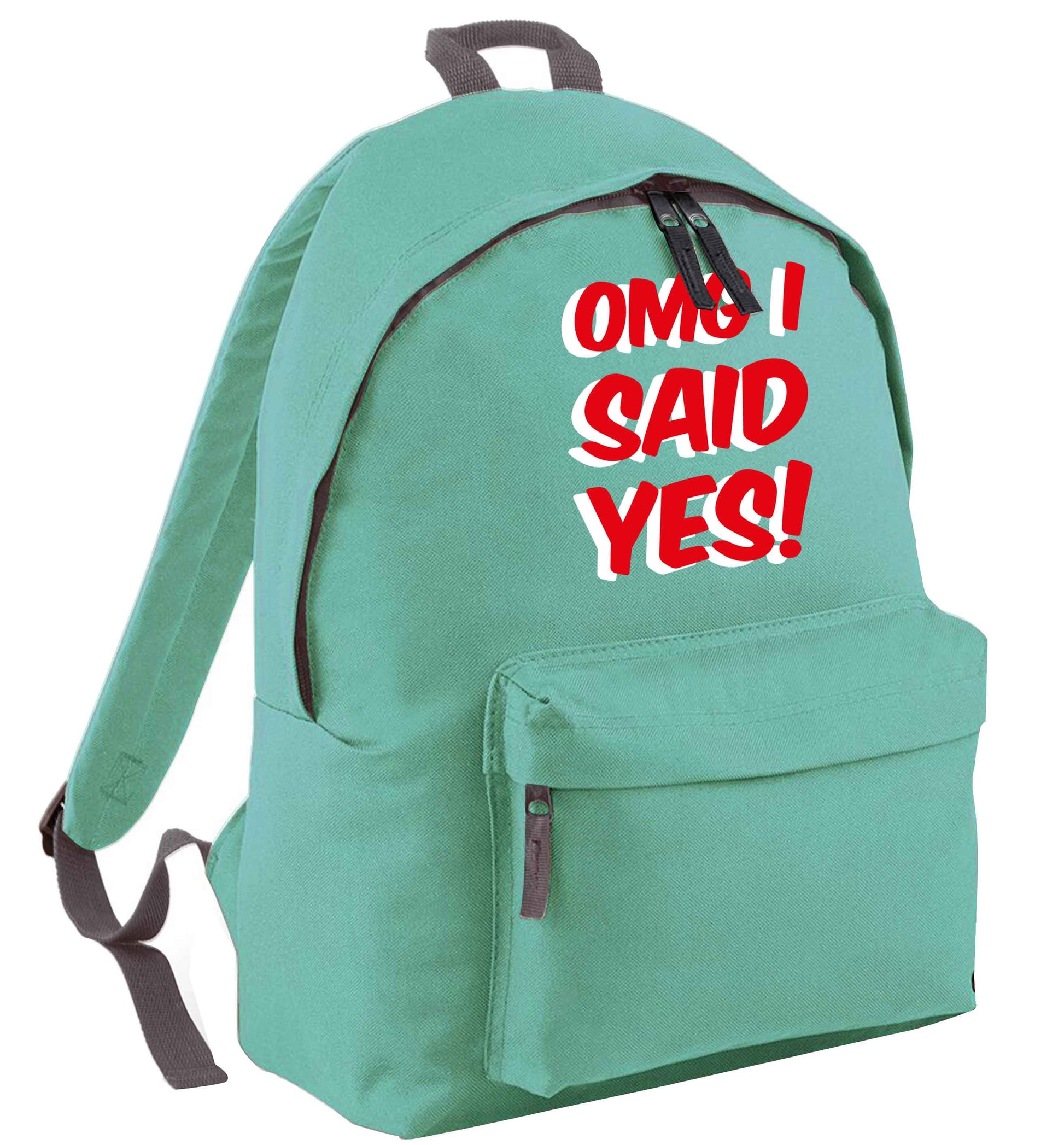 Omg I said yes mint adults backpack