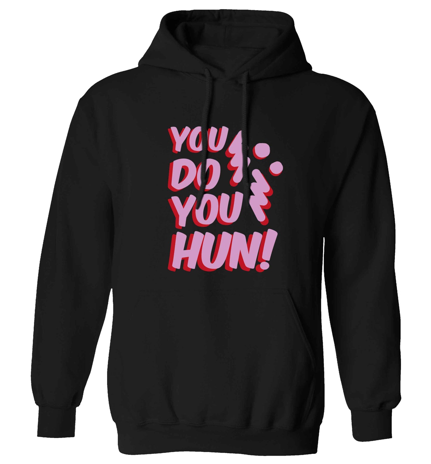 You do you hun adults unisex black hoodie 2XL