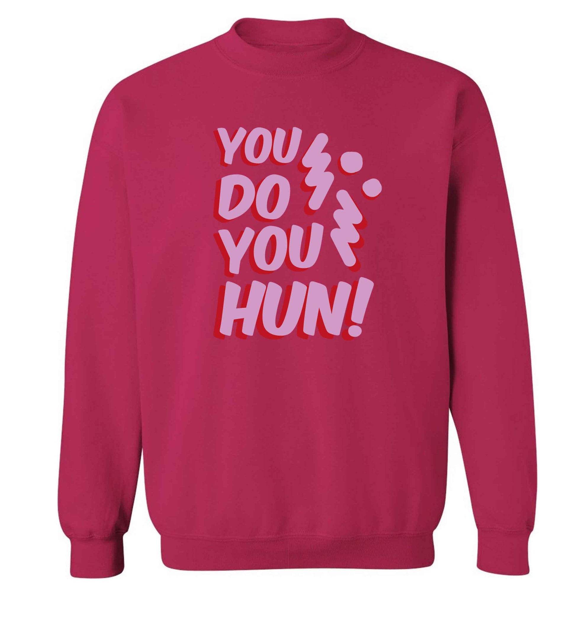 You do you hun adult's unisex pink sweater 2XL