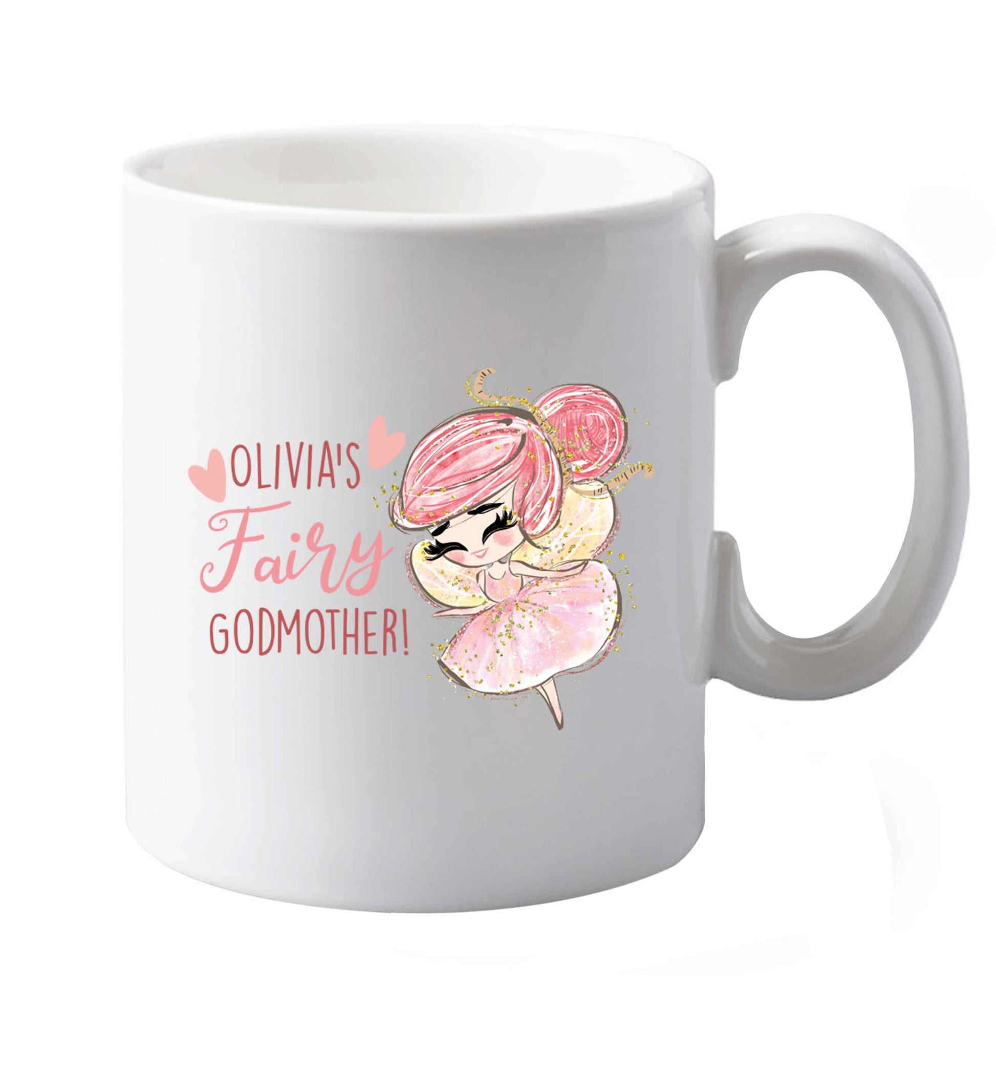 10 oz Personalised fairy Godmother - red hair  ceramic mug both sides
