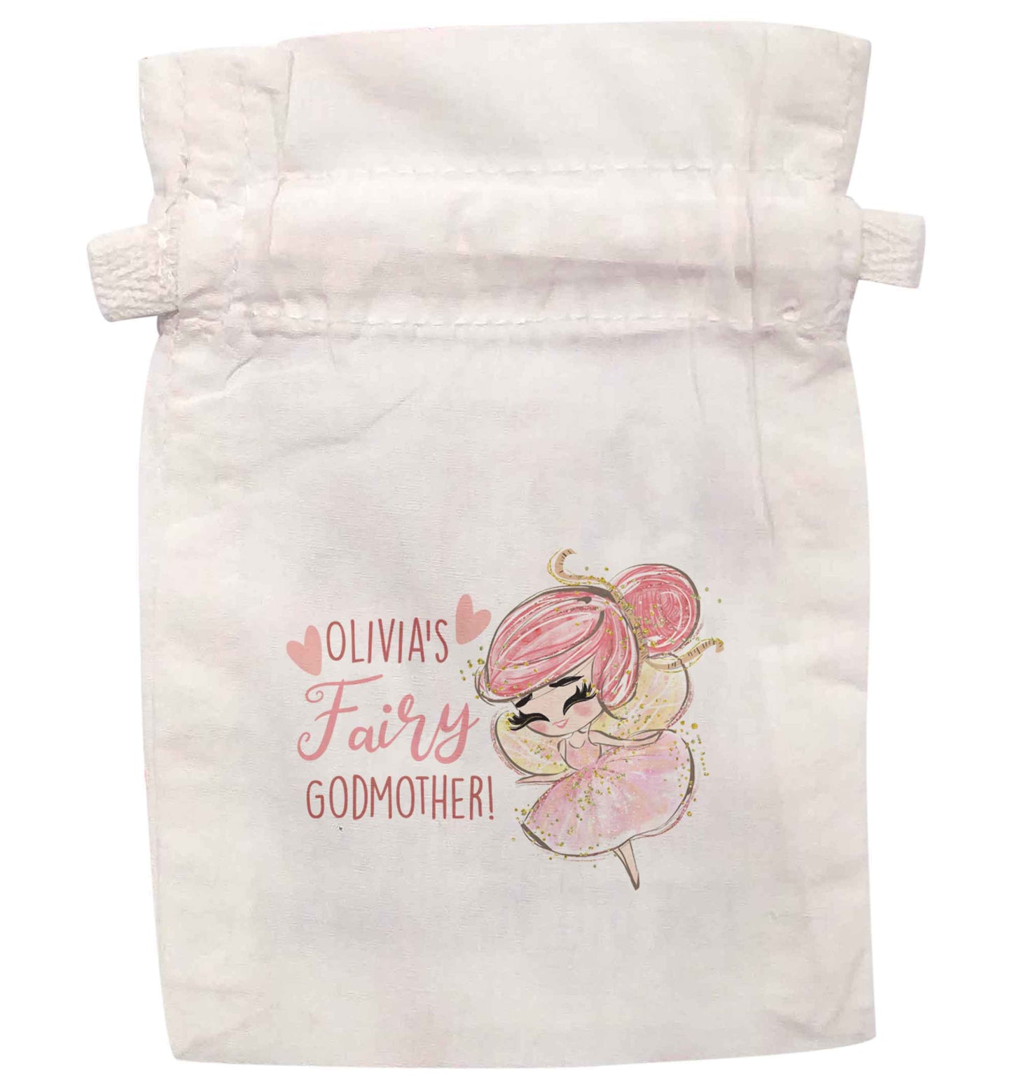 Personalised fairy Godmother - red hair  | XS - L | Pouch / Drawstring bag / Sack | Organic Cotton | Bulk discounts available!