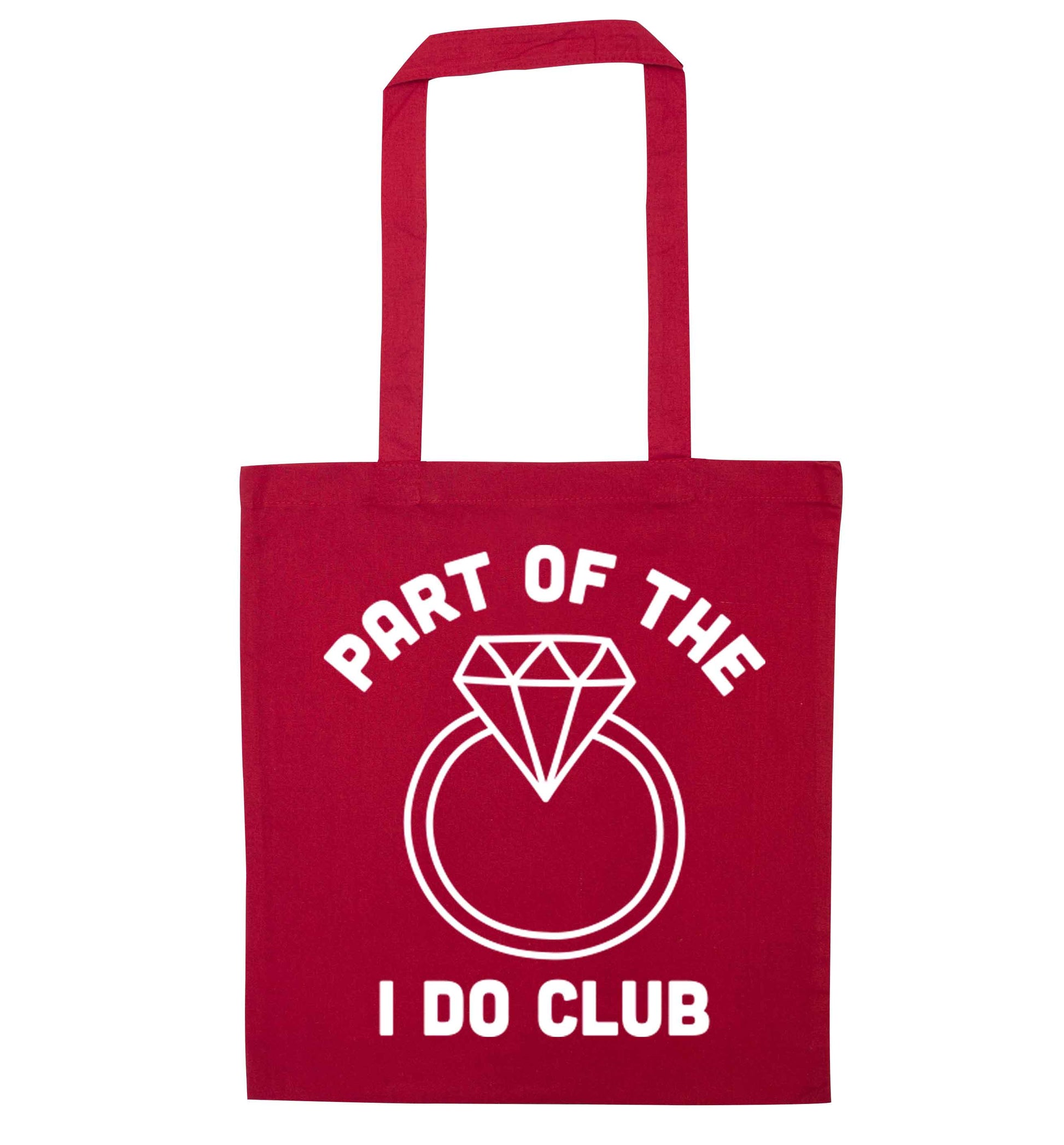Part of the I do club red tote bag