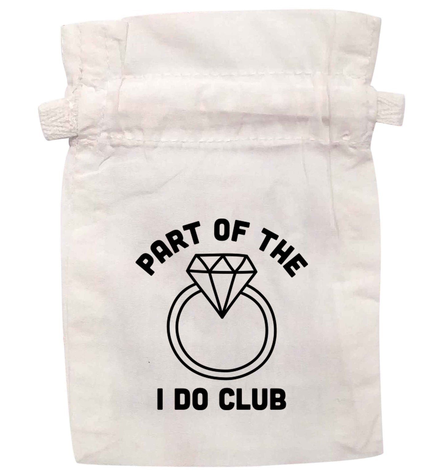 Part of the I do club | XS - L | Pouch / Drawstring bag / Sack | Organic Cotton | Bulk discounts available!