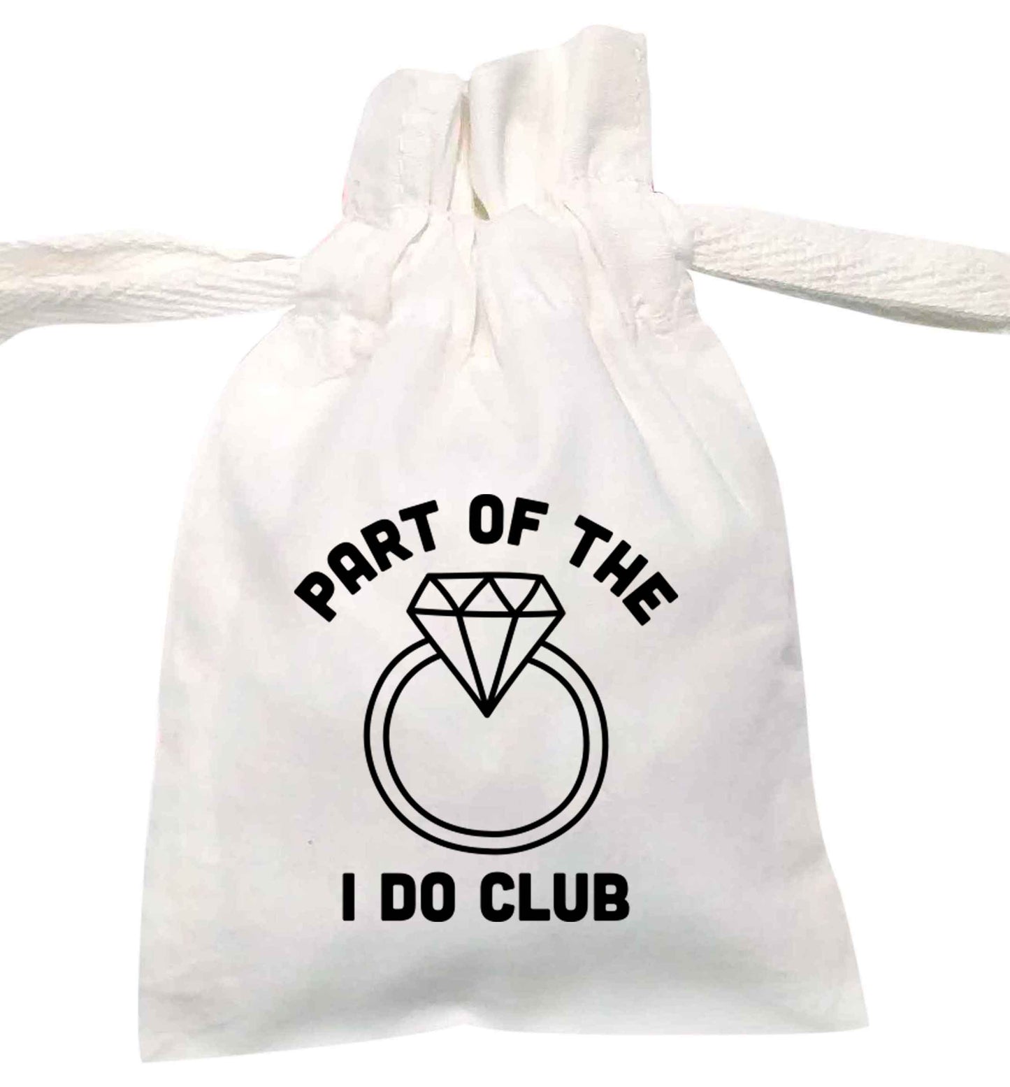 Part of the I do club | XS - L | Pouch / Drawstring bag / Sack | Organic Cotton | Bulk discounts available!