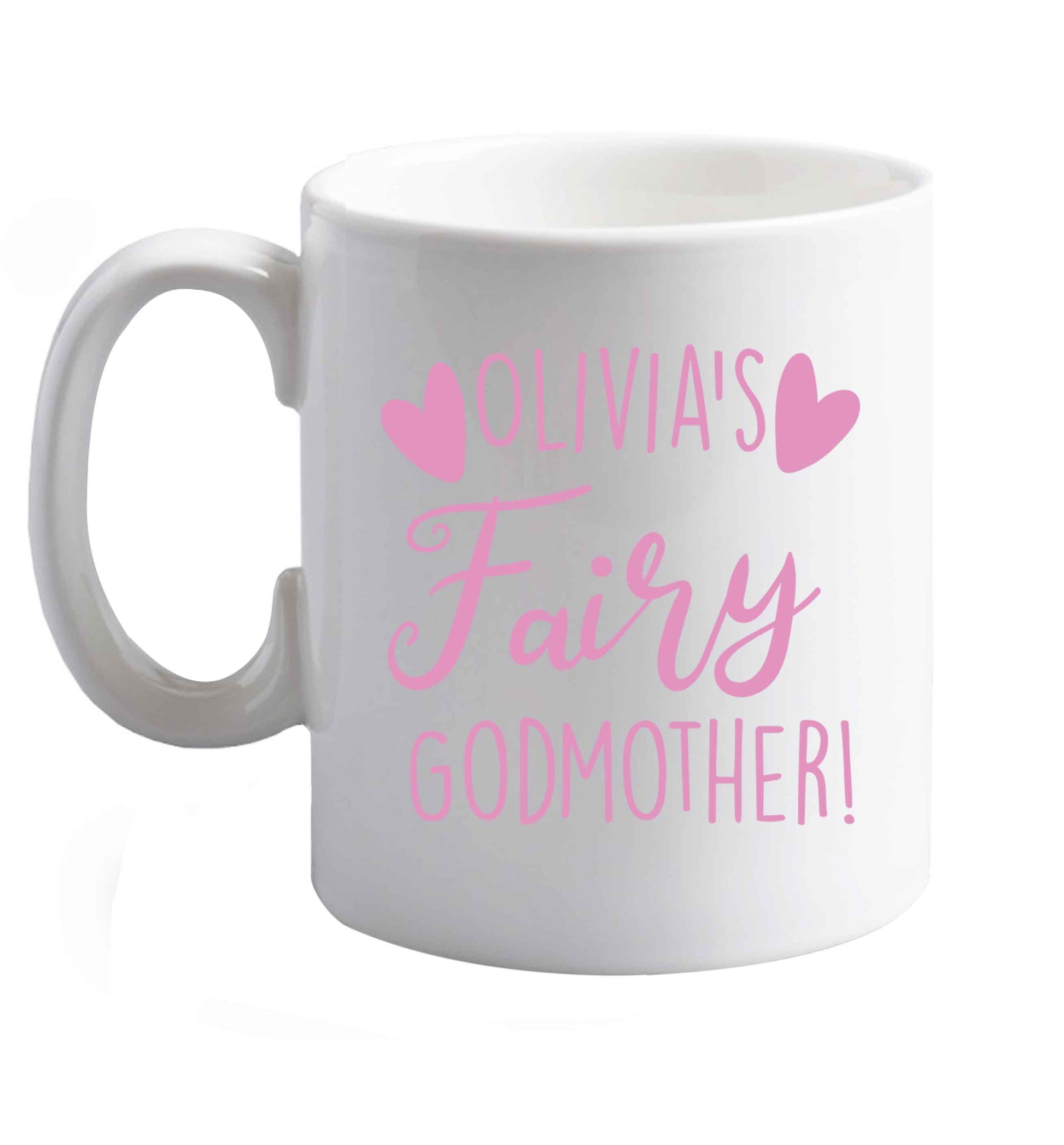 10 oz Personalised fairy Godmother  ceramic mug right handed