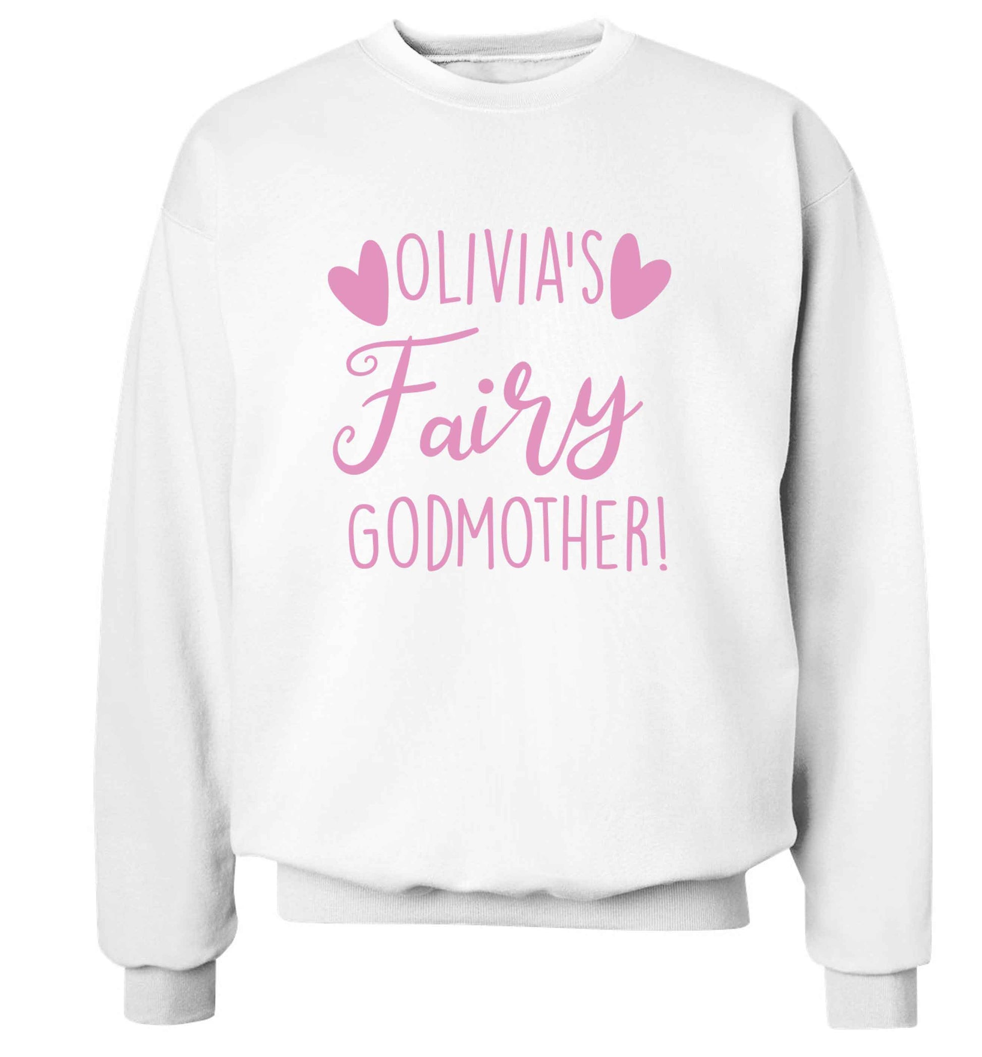 Personalised fairy Godmother adult's unisex white sweater 2XL