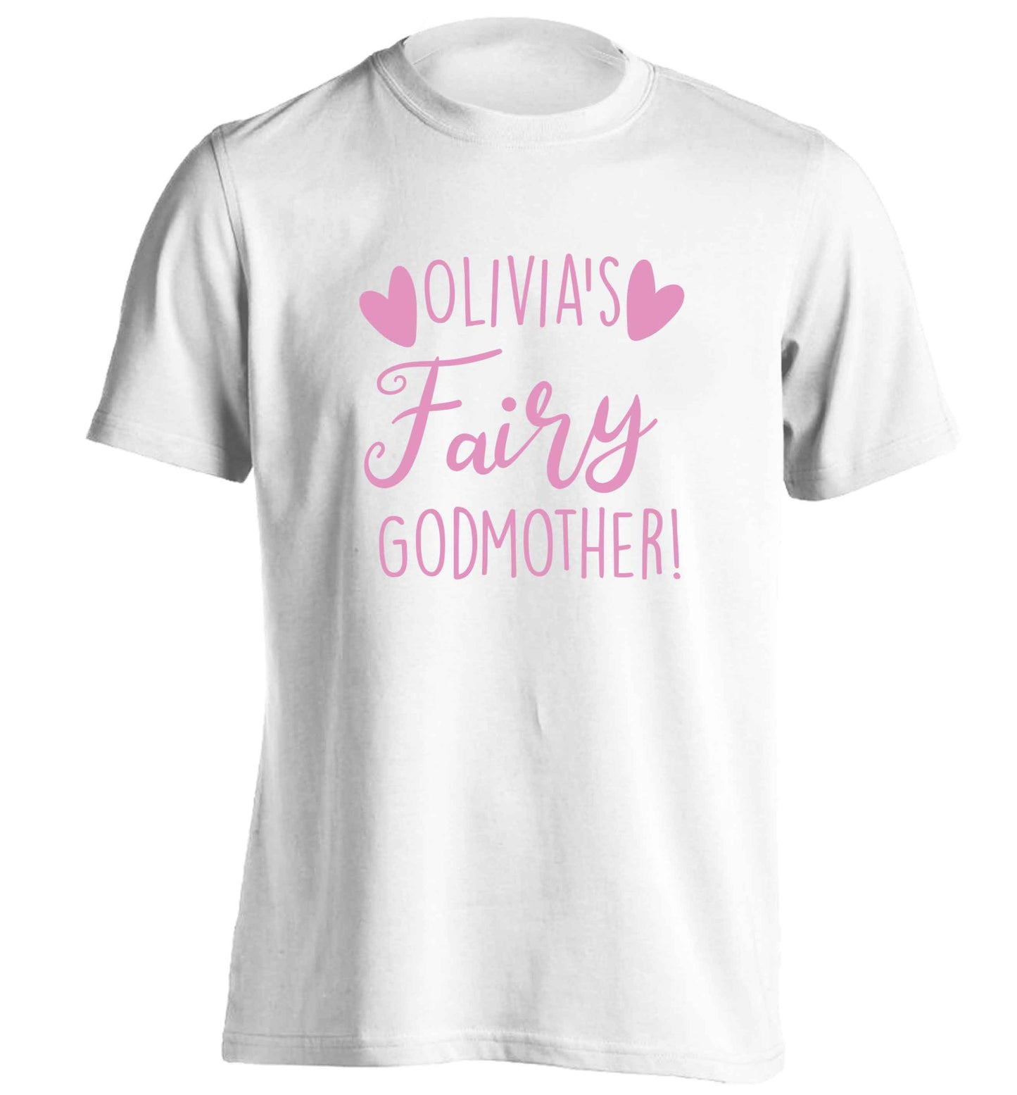 Personalised fairy Godmother adults unisex white Tshirt 2XL