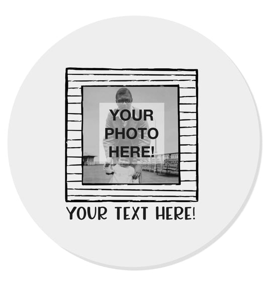 Any Photo or Text Black Frame | Magnet
