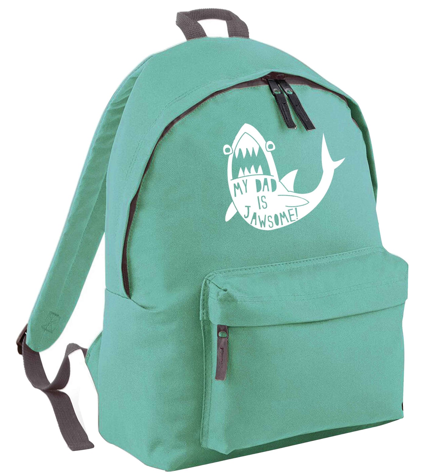 My Dad is jawsome mint adults backpack