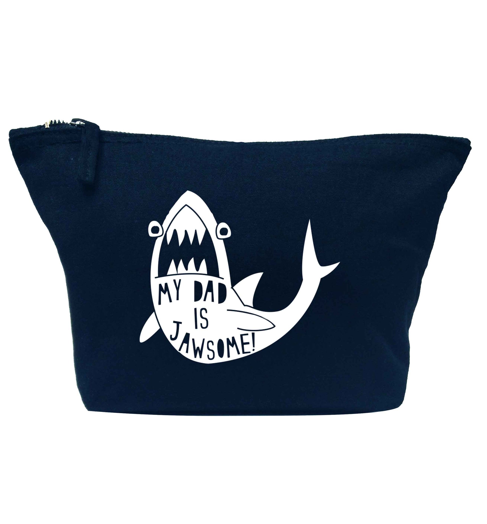 My Dad is jawsome navy makeup bag