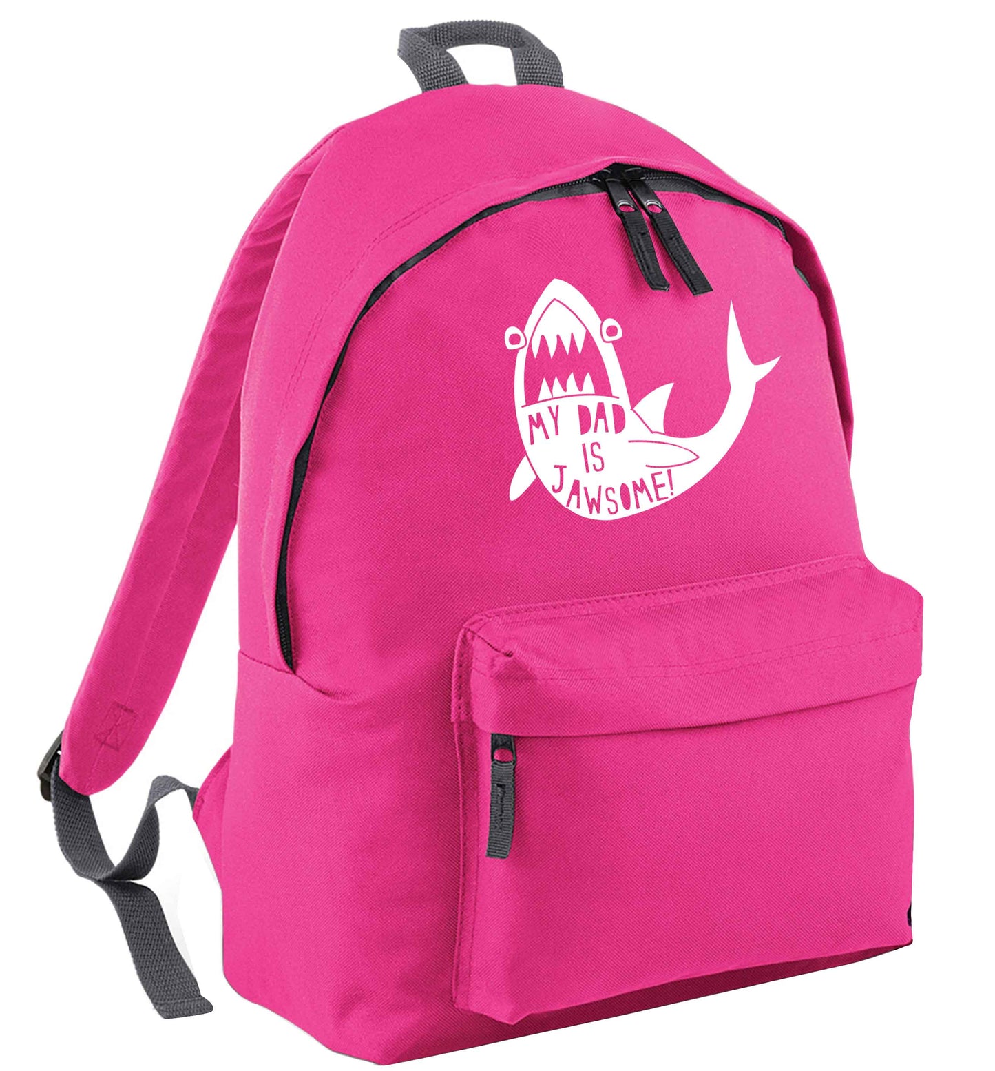 My Dad is jawsome pink adults backpack