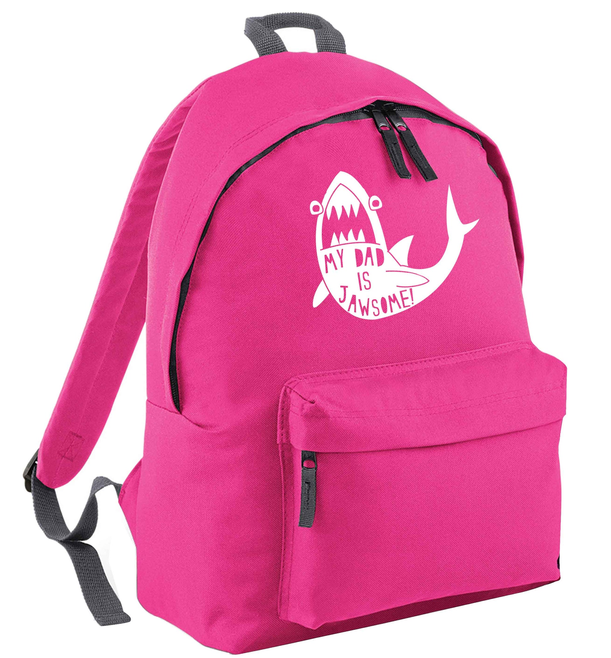 My Dad is jawsome pink adults backpack