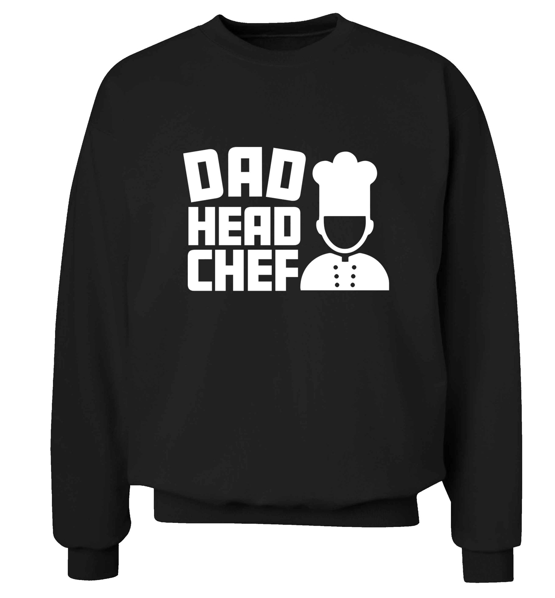 Dad head chef adult's unisex black sweater 2XL