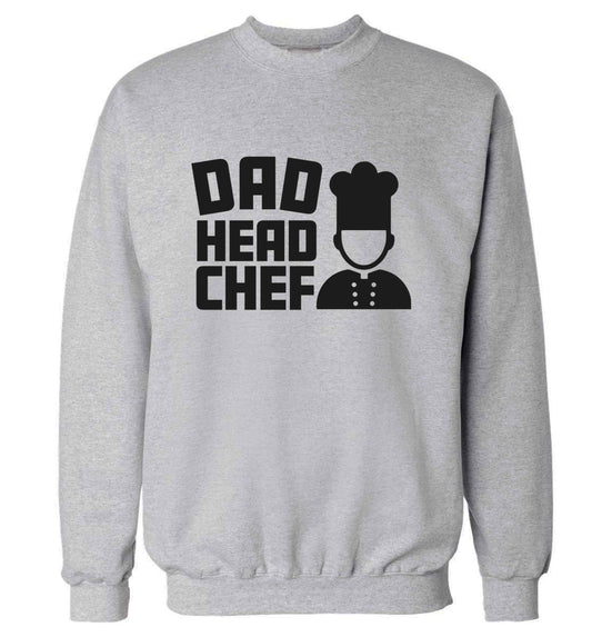 Dad head chef adult's unisex grey sweater 2XL