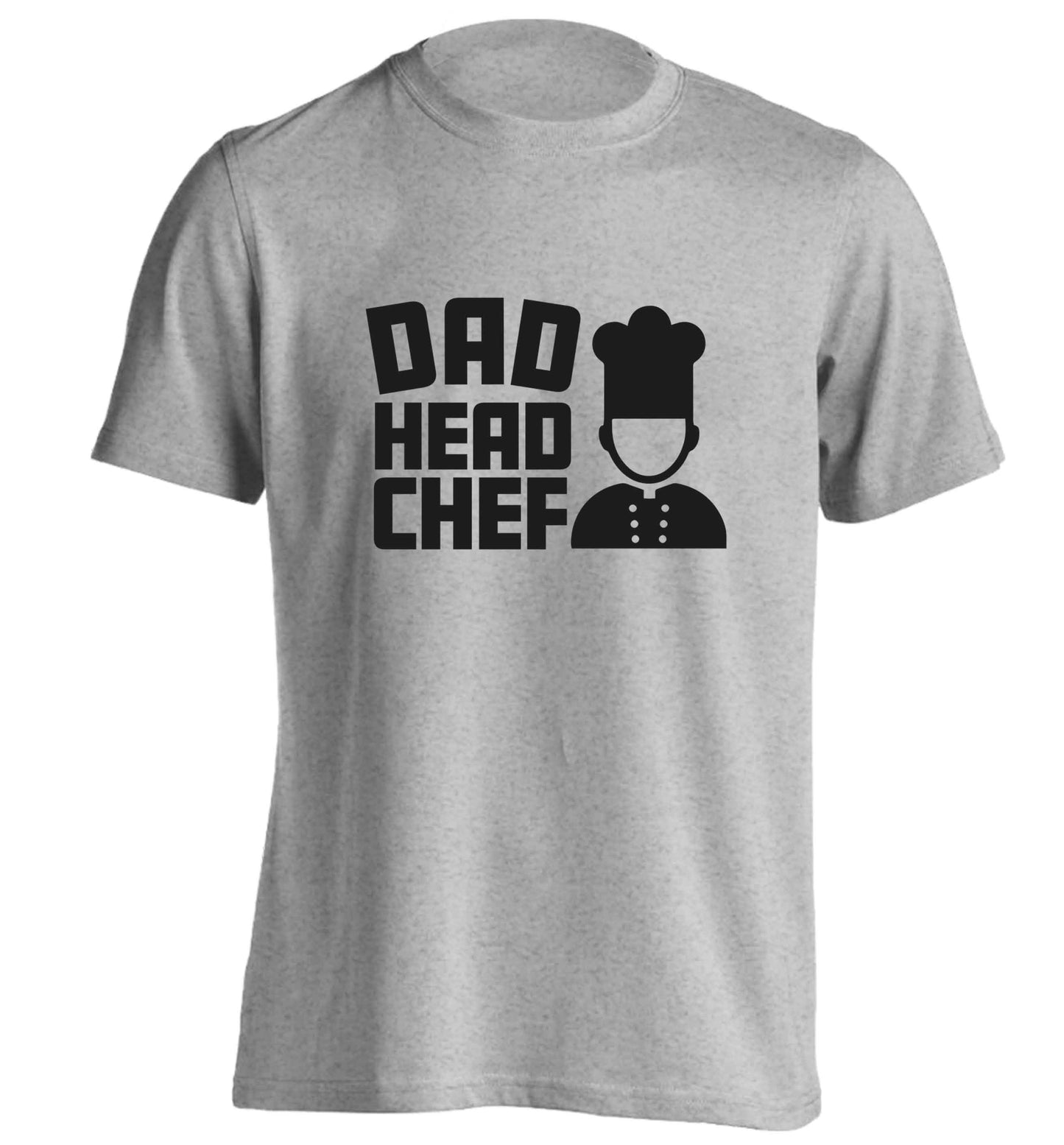 Dad head chef adults unisex grey Tshirt 2XL