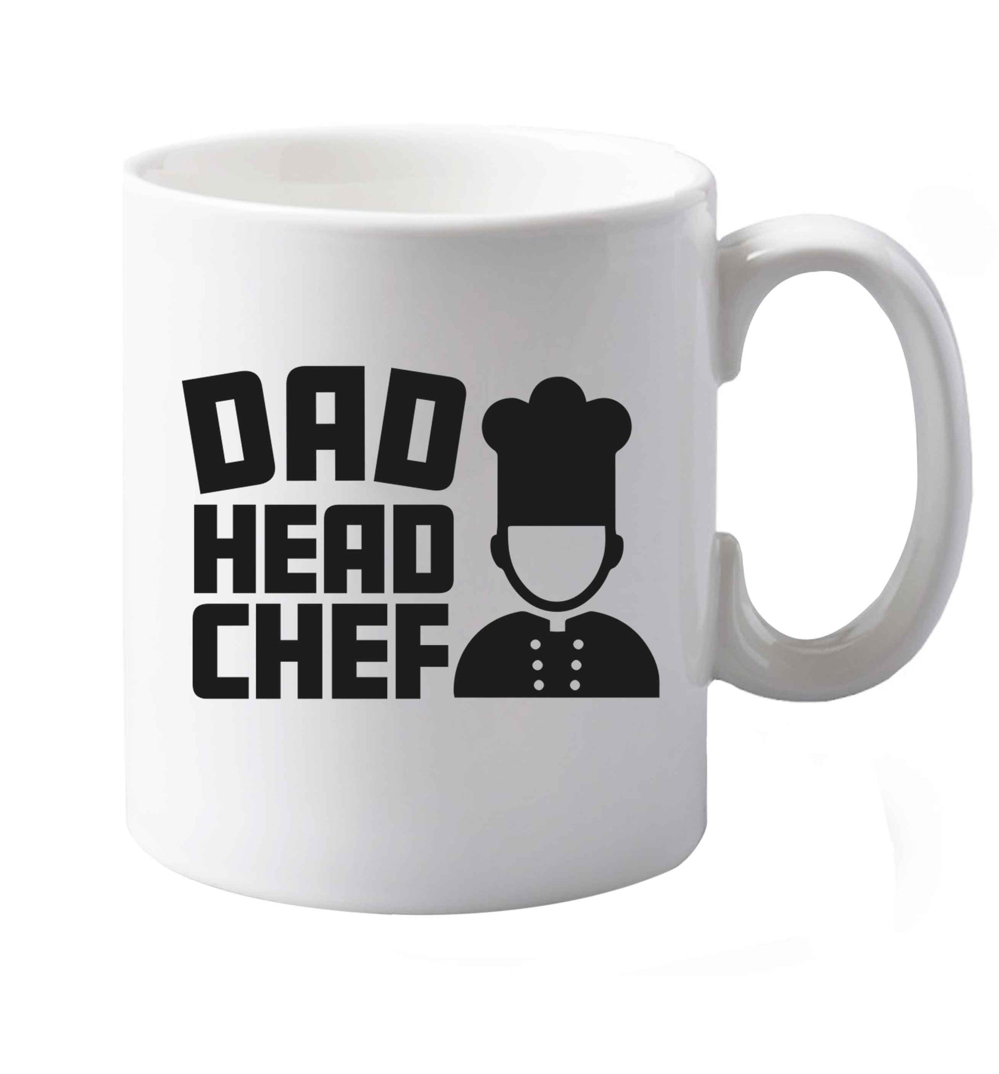 10 oz Dad head chef ceramic mug both sides
