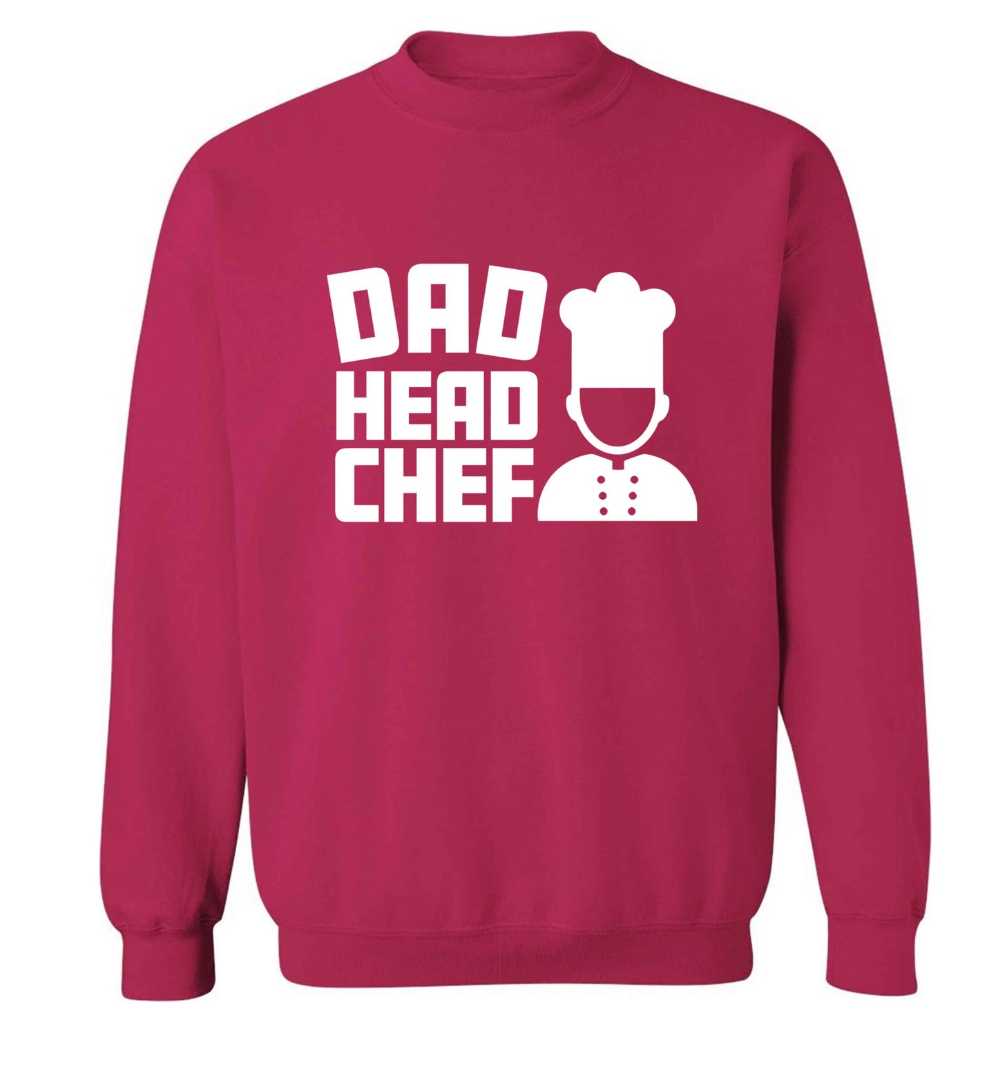 Dad head chef adult's unisex pink sweater 2XL