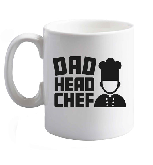 10 oz Dad head chef ceramic mug right handed