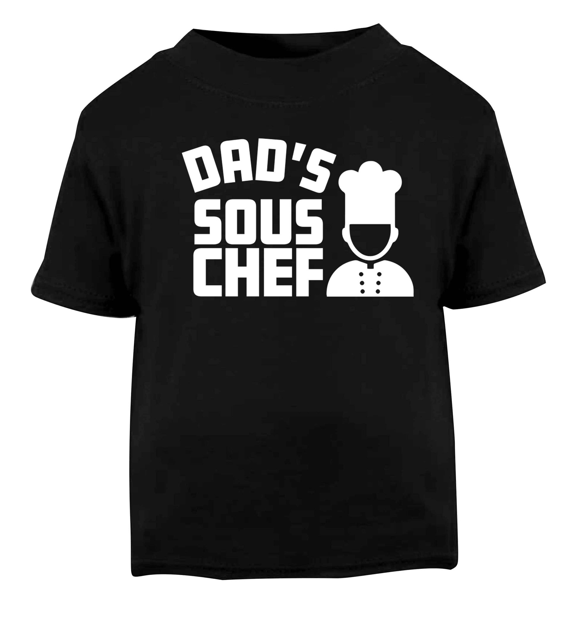 Dad's sous chef Black baby toddler Tshirt 2 years