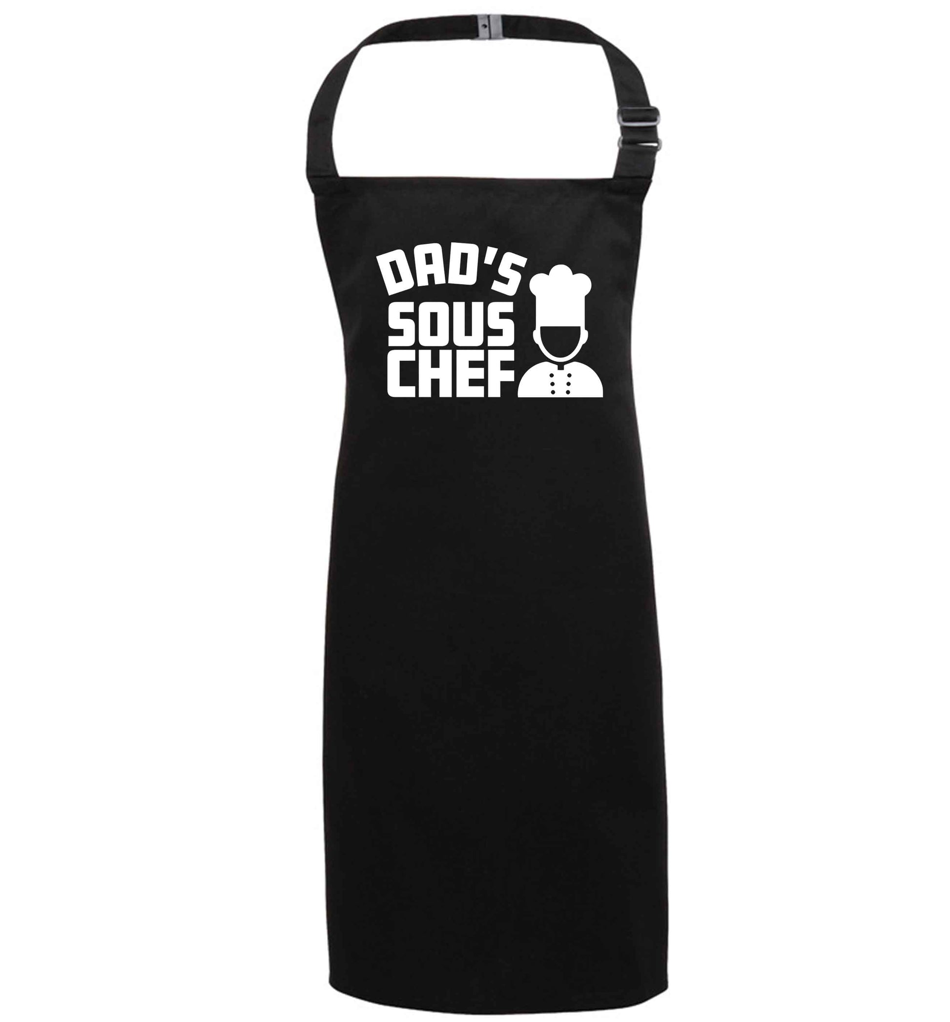 Dad's sous chef black apron 7-10 years