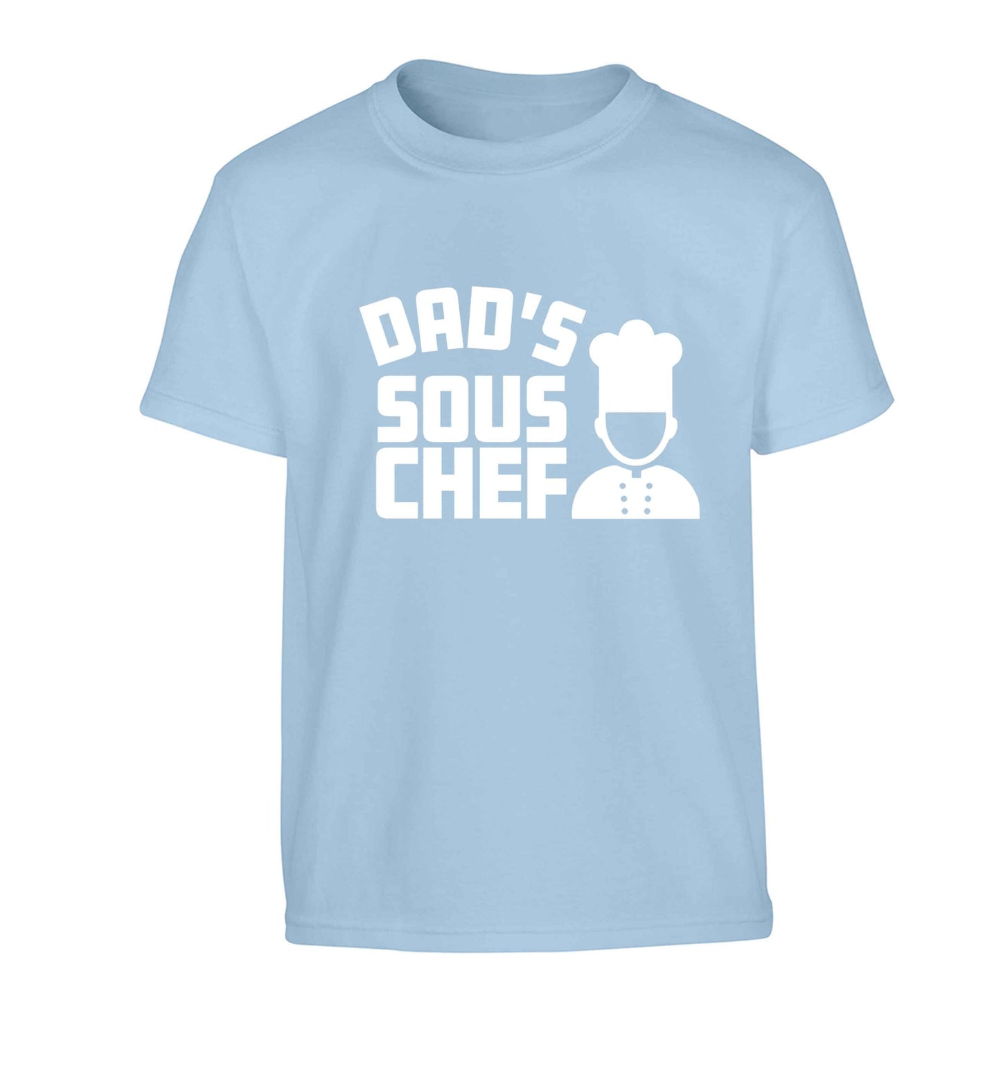 Dad's sous chef Children's light blue Tshirt 12-13 Years