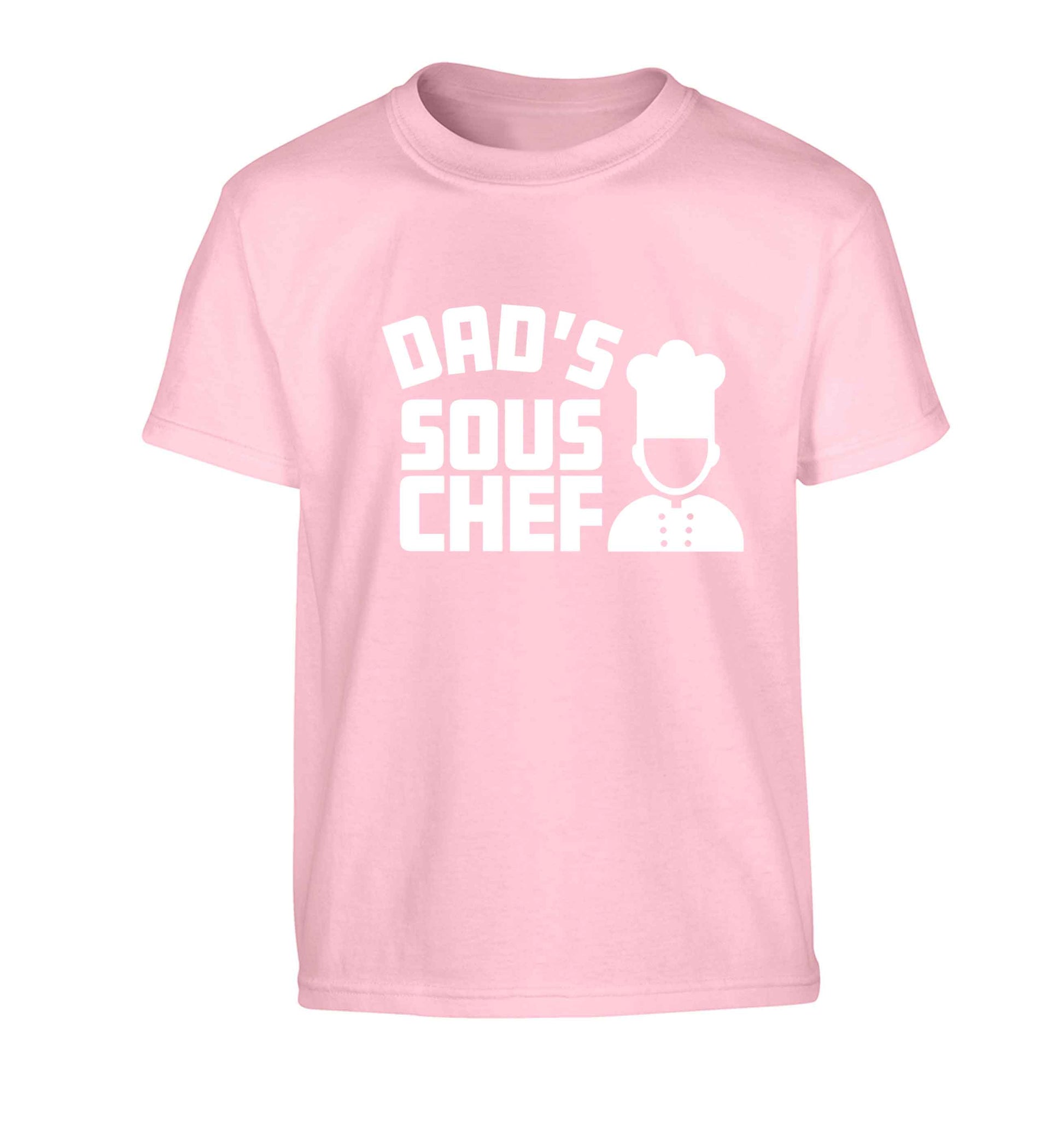 Dad's sous chef Children's light pink Tshirt 12-13 Years