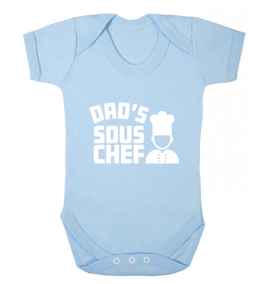 Dad's sous chef baby vest pale blue 18-24 months