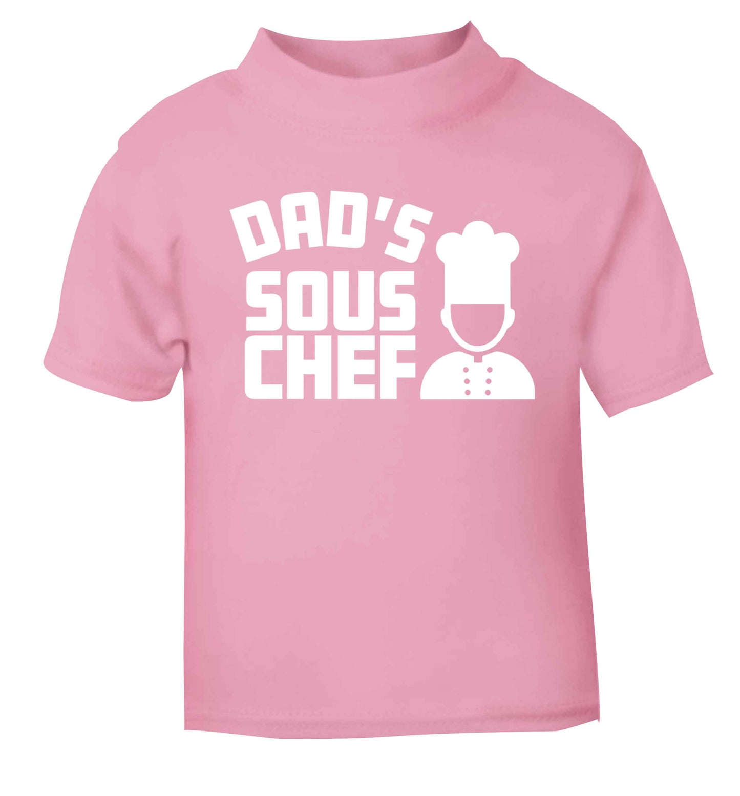 Dad's sous chef light pink baby toddler Tshirt 2 Years