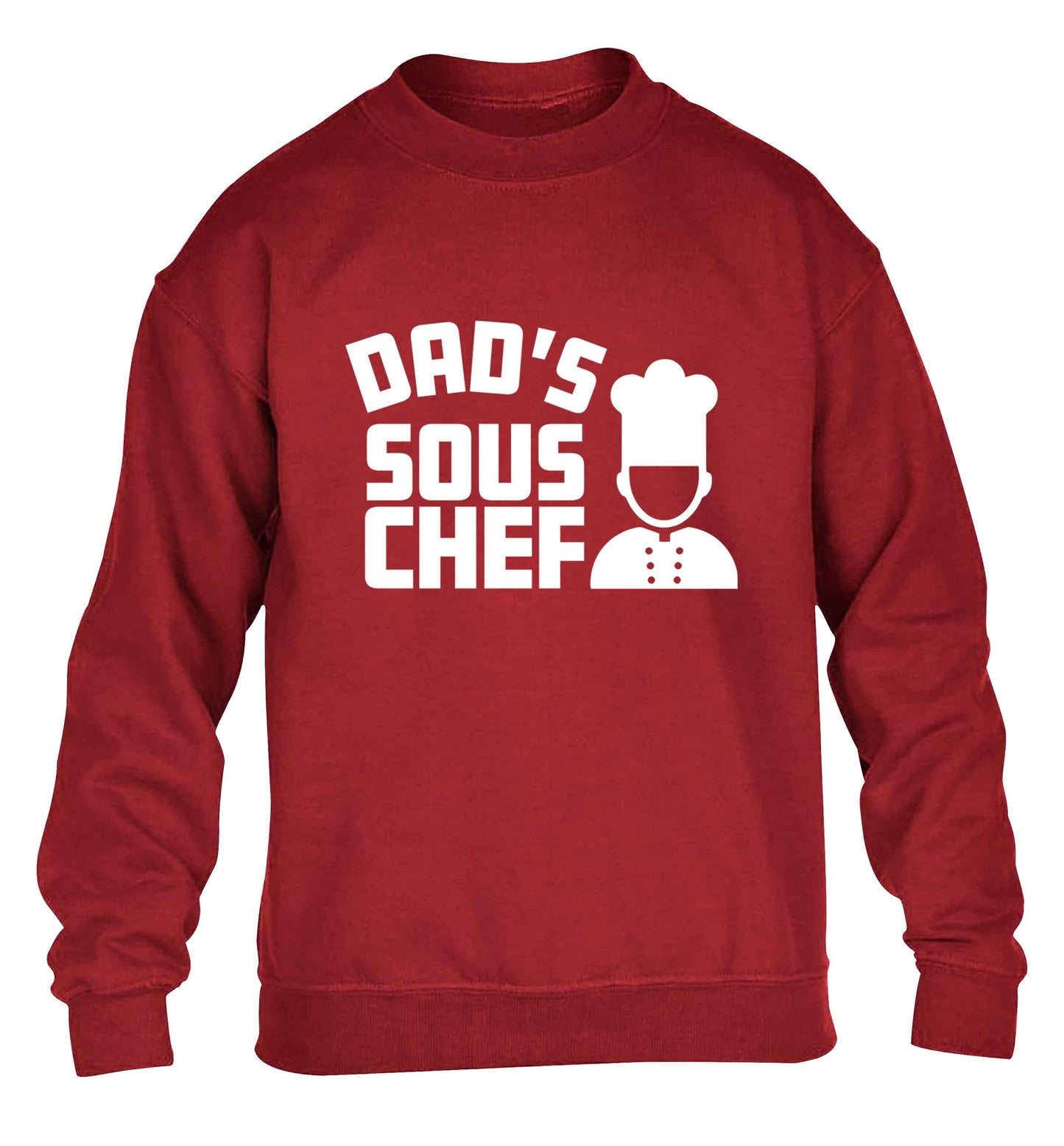 Dad's sous chef children's grey sweater 12-13 Years