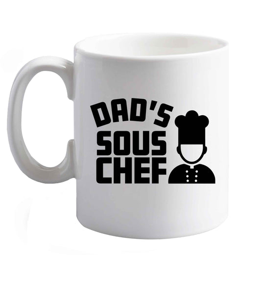 10 oz Dad's sous chef ceramic mug right handed