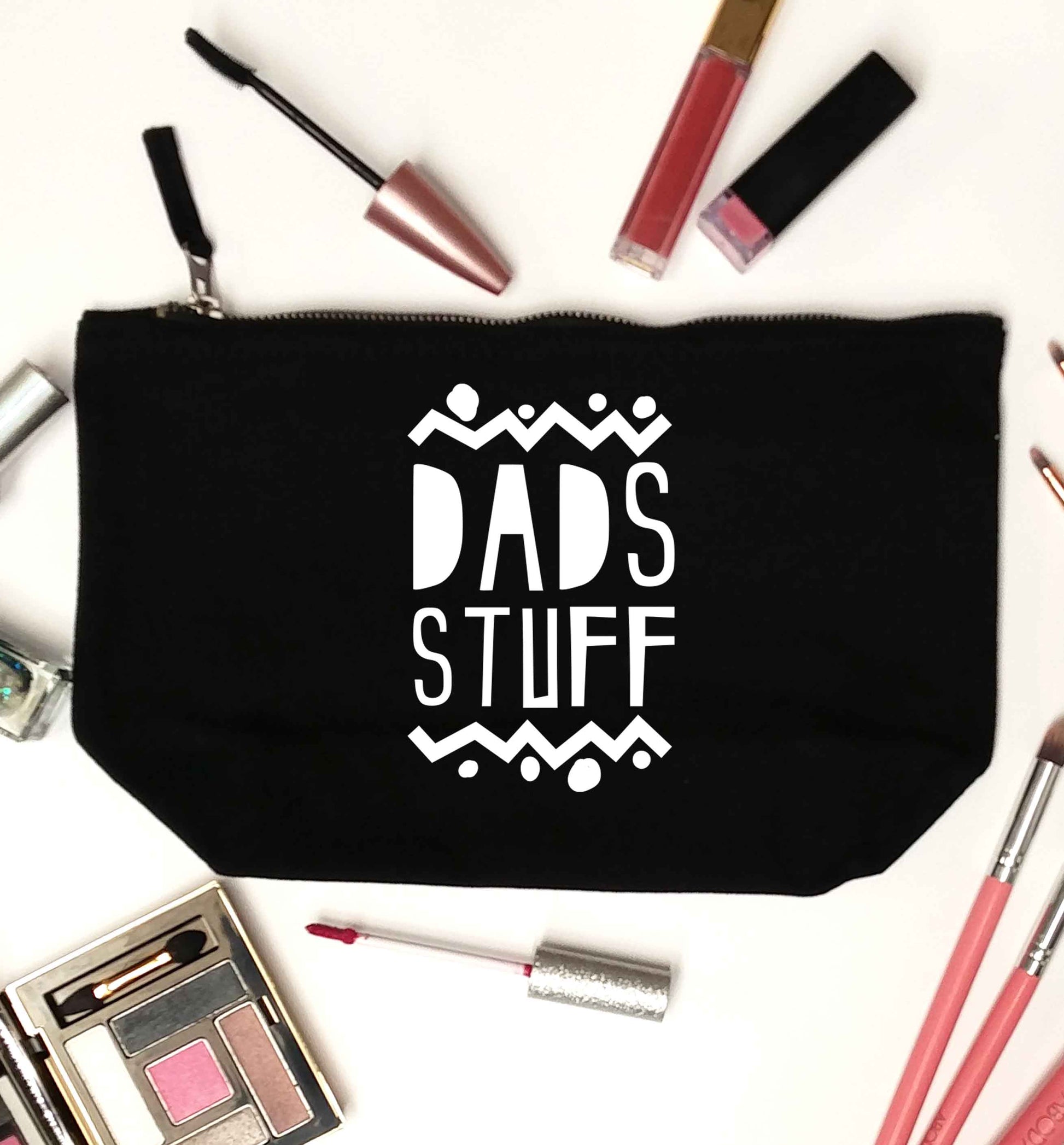 Dads stuff black makeup bag