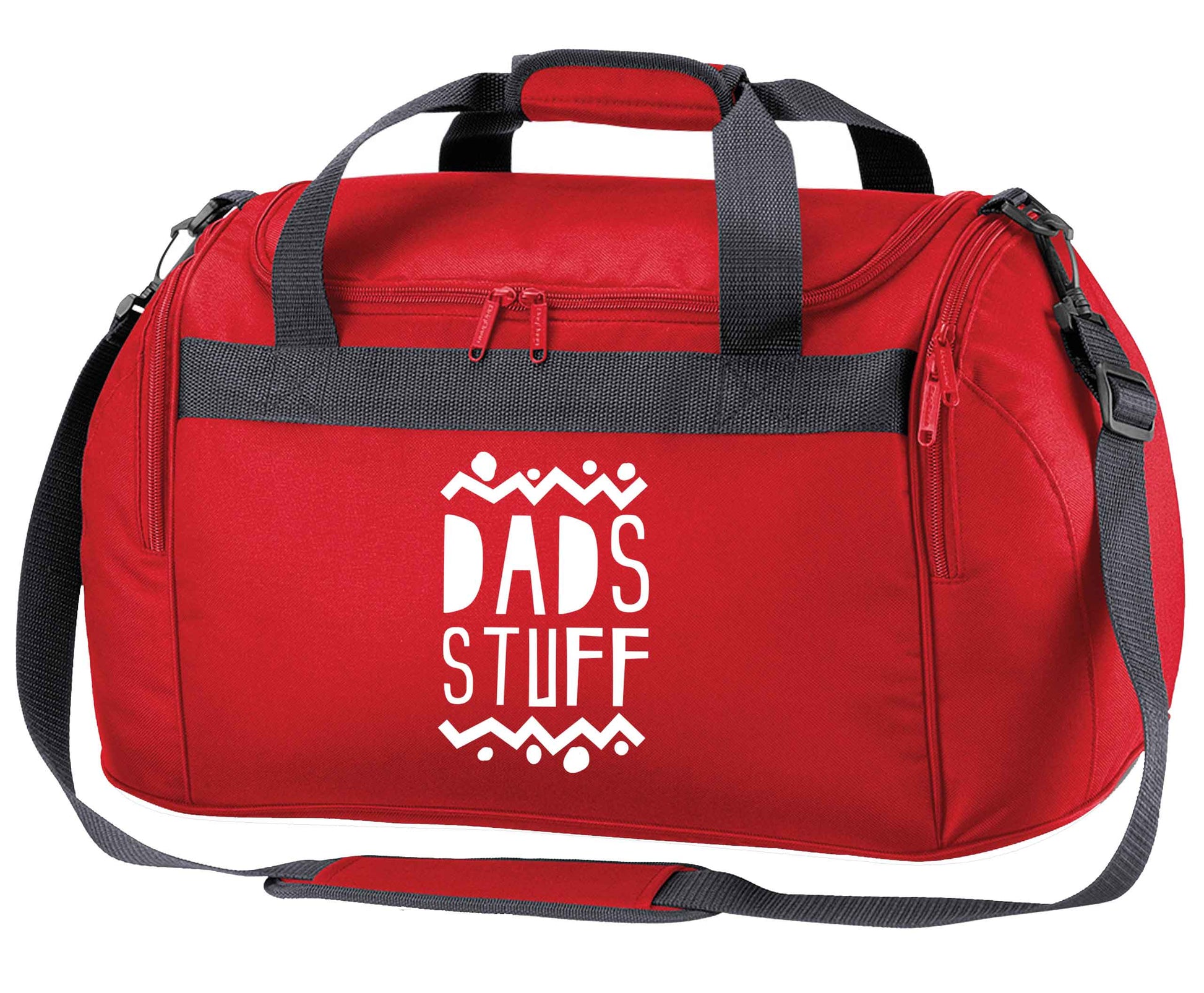 Dads stuff red holdall / duffel bag