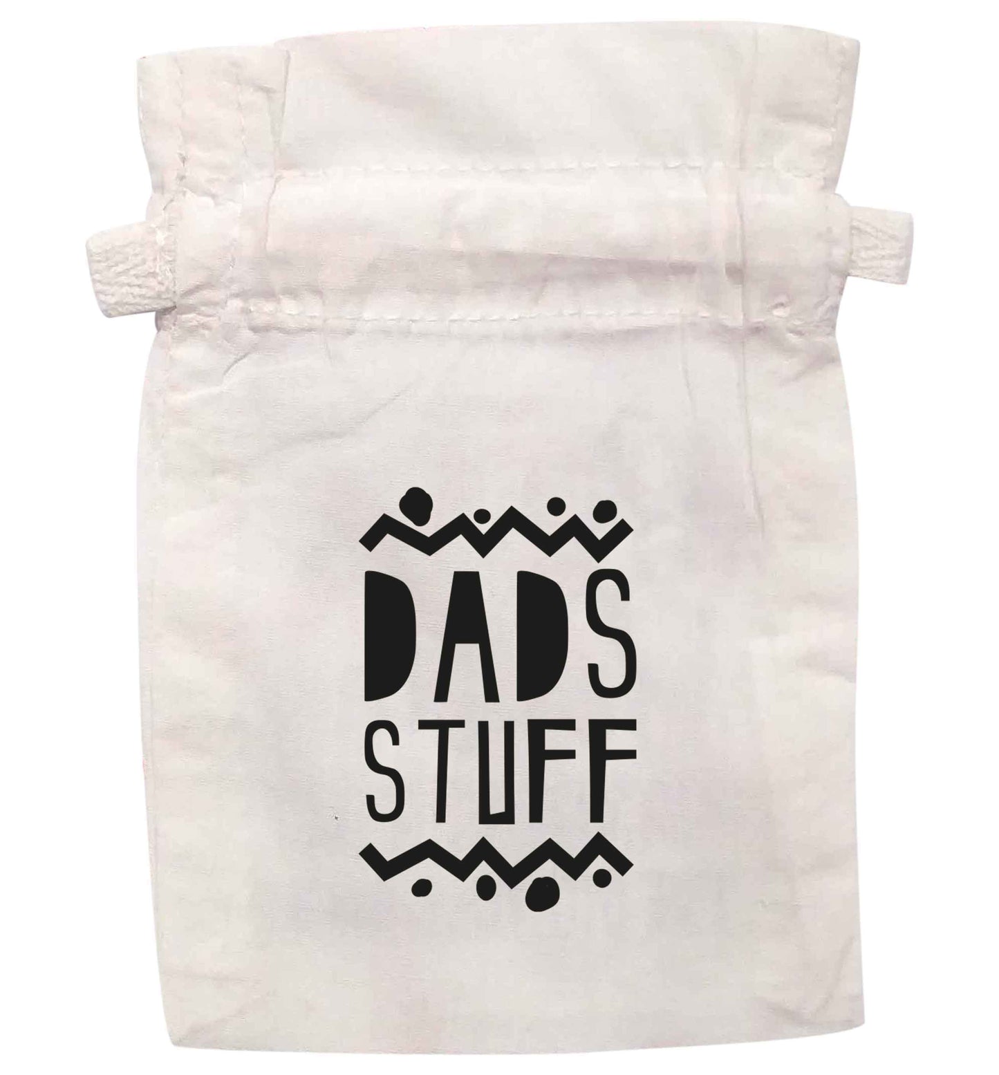 Dads stuff | XS - L | Pouch / Drawstring bag / Sack | Organic Cotton | Bulk discounts available!