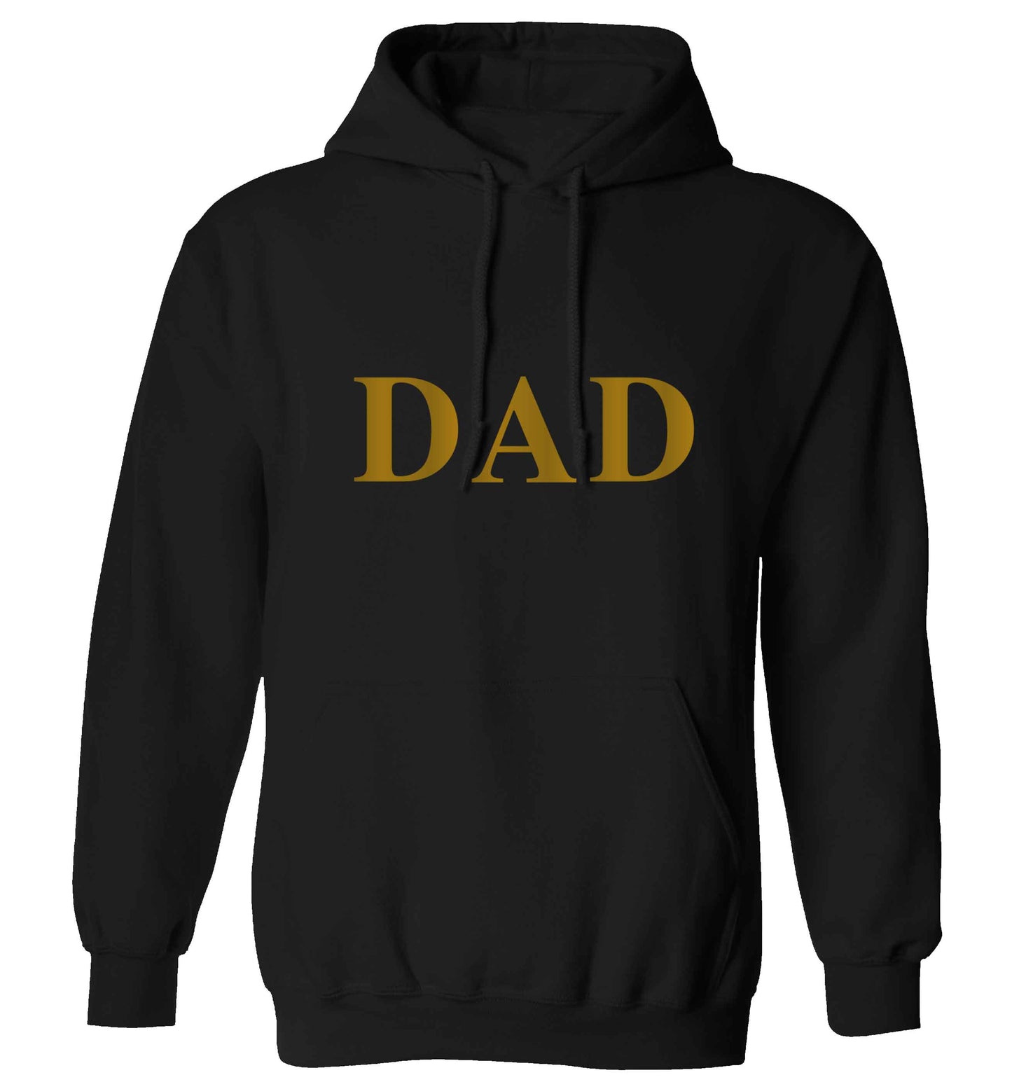 Dad adults unisex black hoodie 2XL