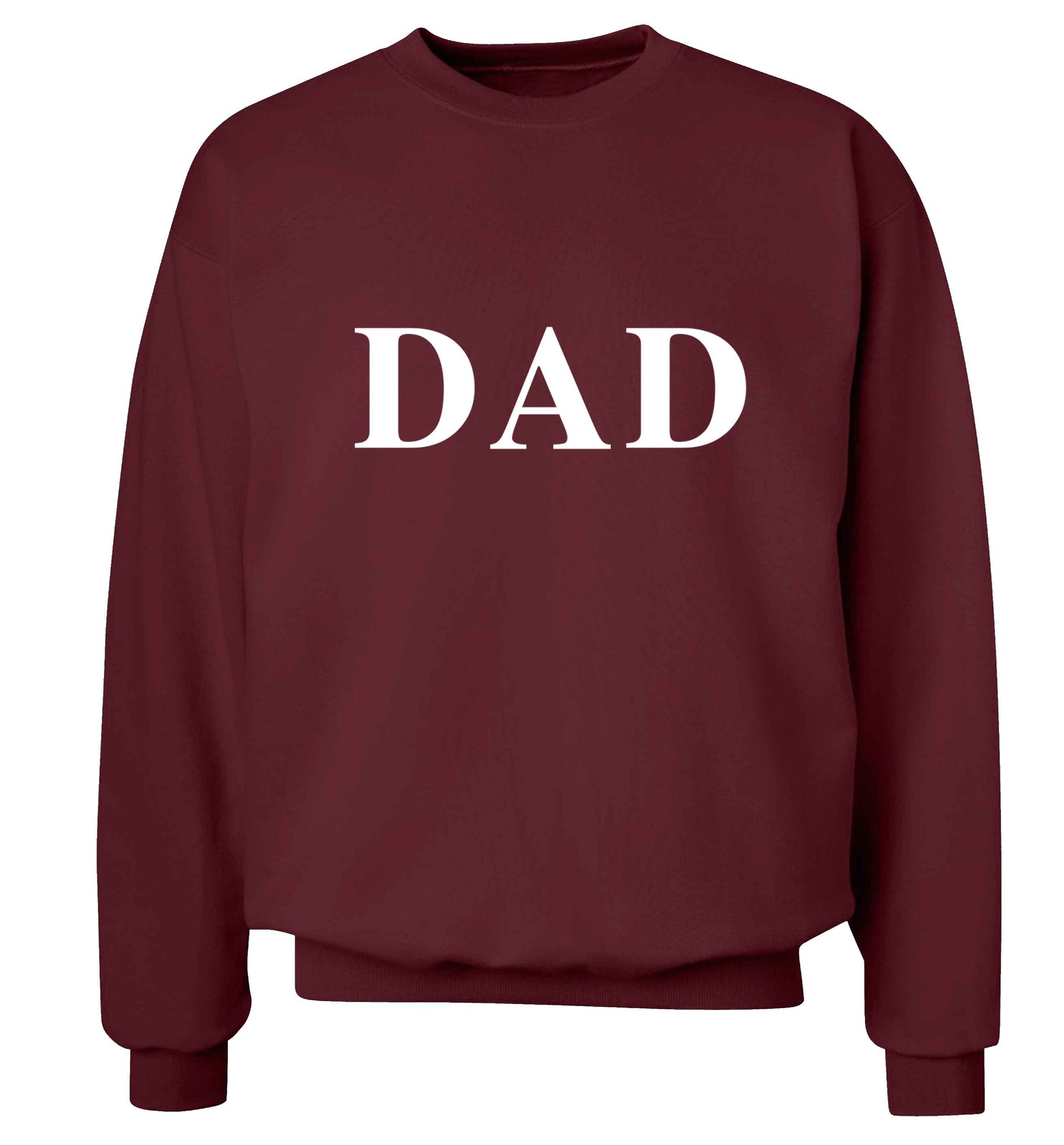 Dad adult's unisex maroon sweater 2XL