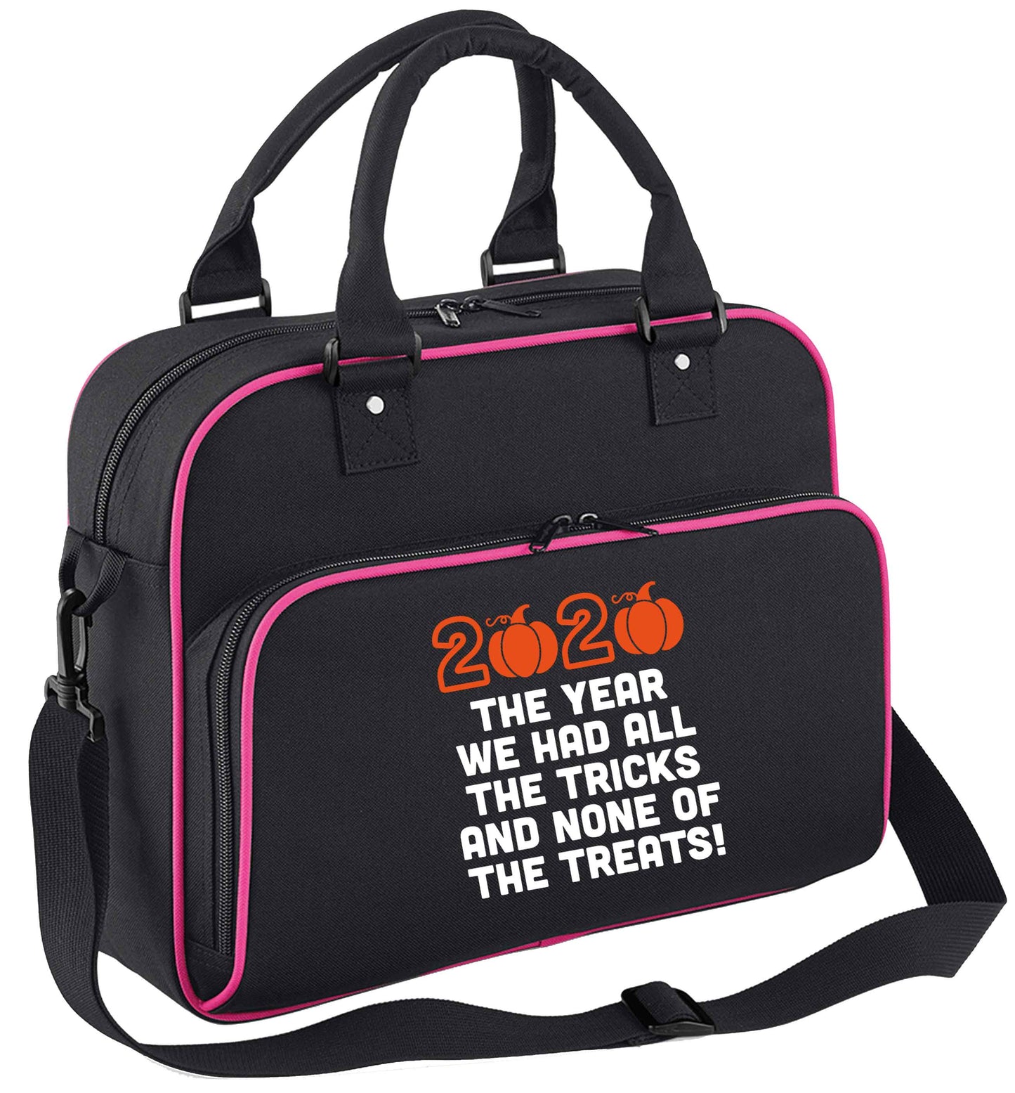 2020 The year we had all of the tricks and none of the treats children's dance bag black with pink detail