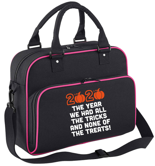 2020 The year we had all of the tricks and none of the treats children's dance bag black with pink detail